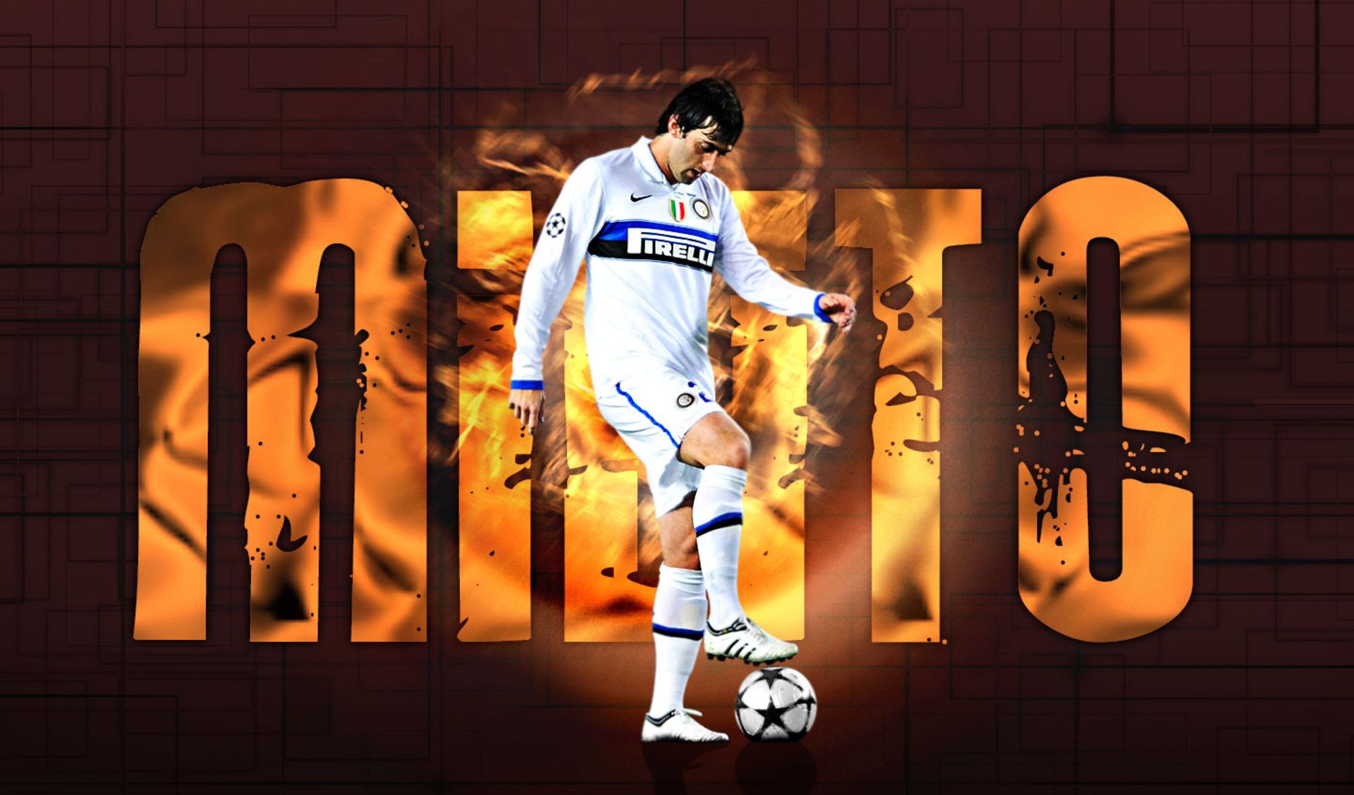HD desktop wallpaper: Sports, Soccer, Inter Milan, Diego Milito download free picture