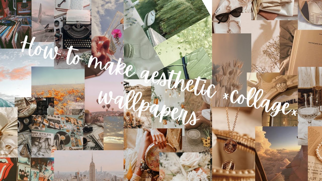 aesthetic *collage* wallpaper