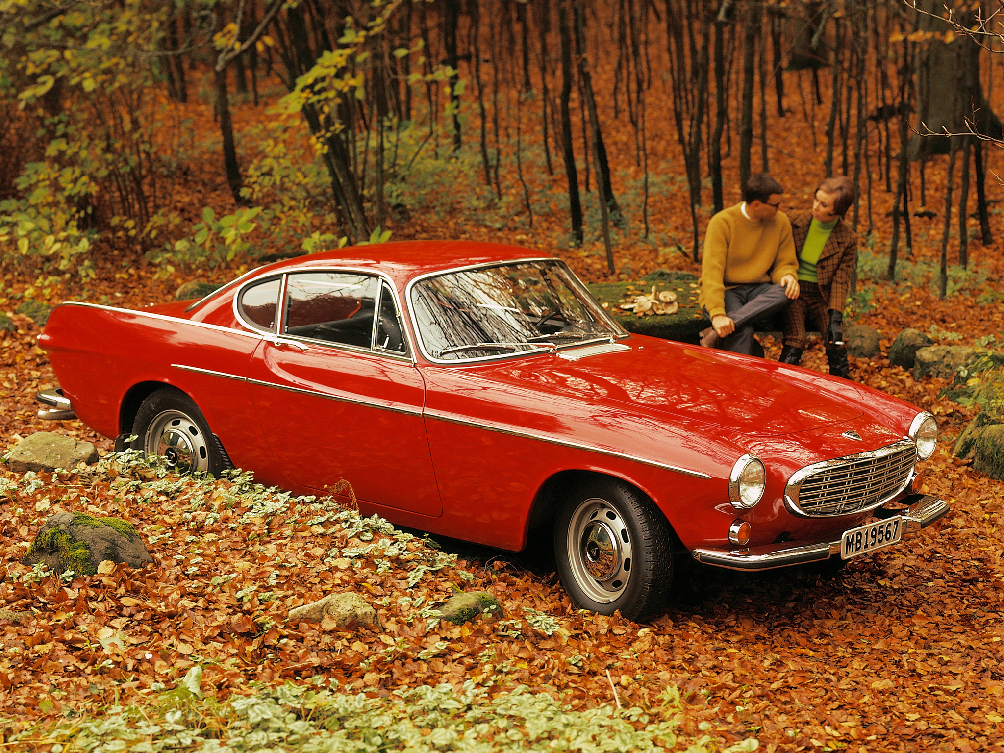 1961, Volvo, P1800, Classic, Autumn Wallpaper HD / Desktop and Mobile Background