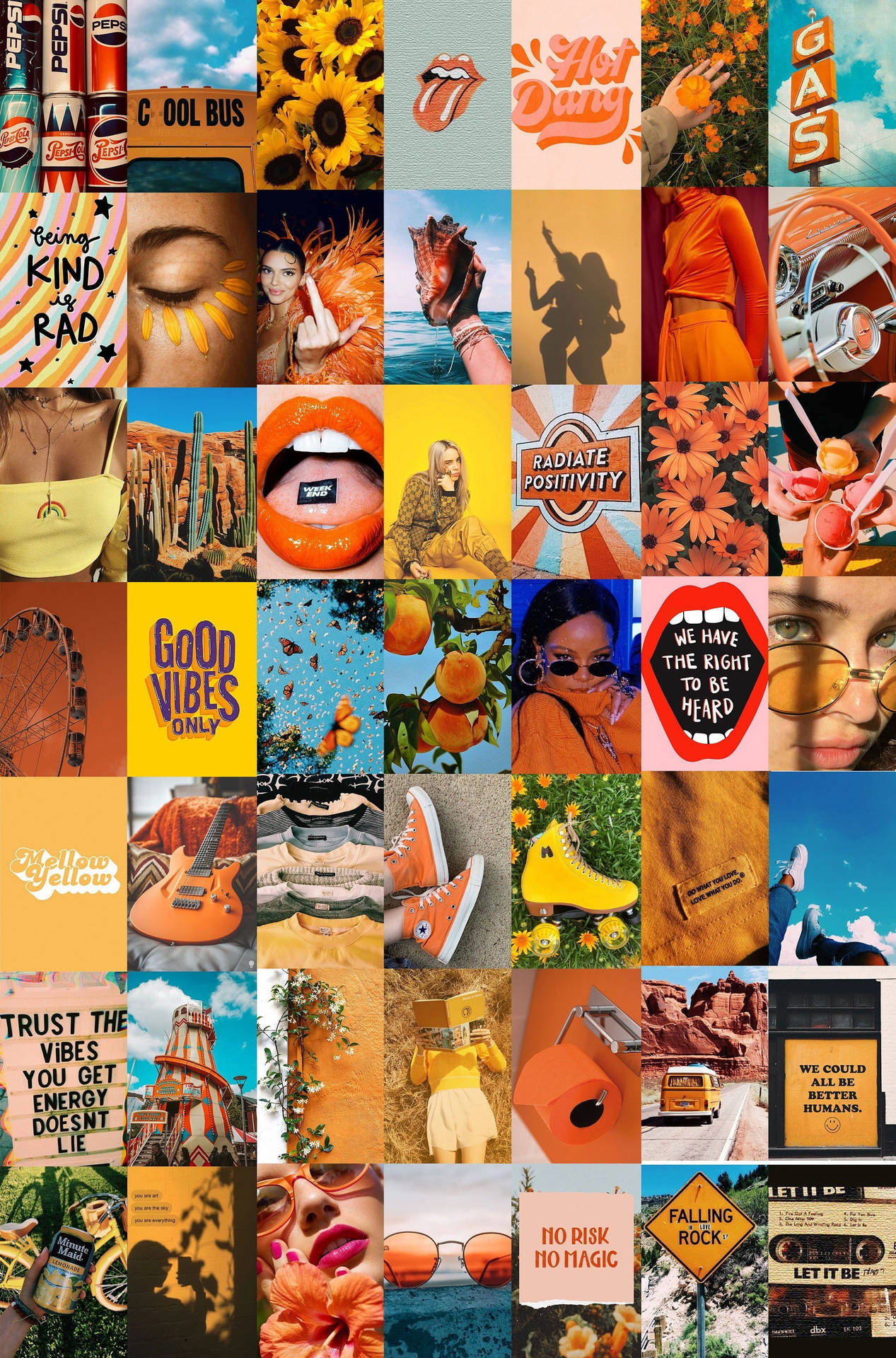 Download Yellow Orange Summer Vibes Wallpaper