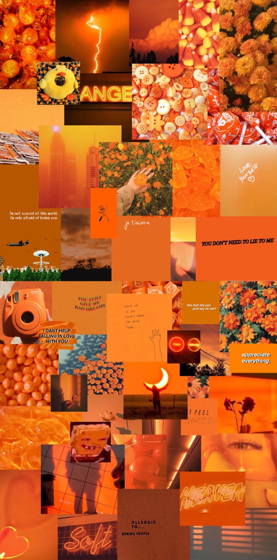 Orange Aesthetic Wallpaper