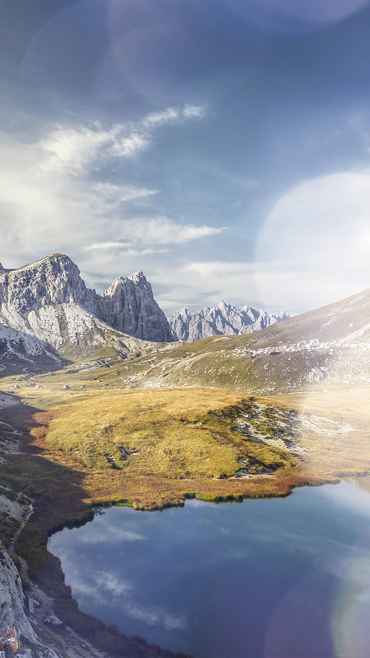 k apple mountain spring nature imac flare white