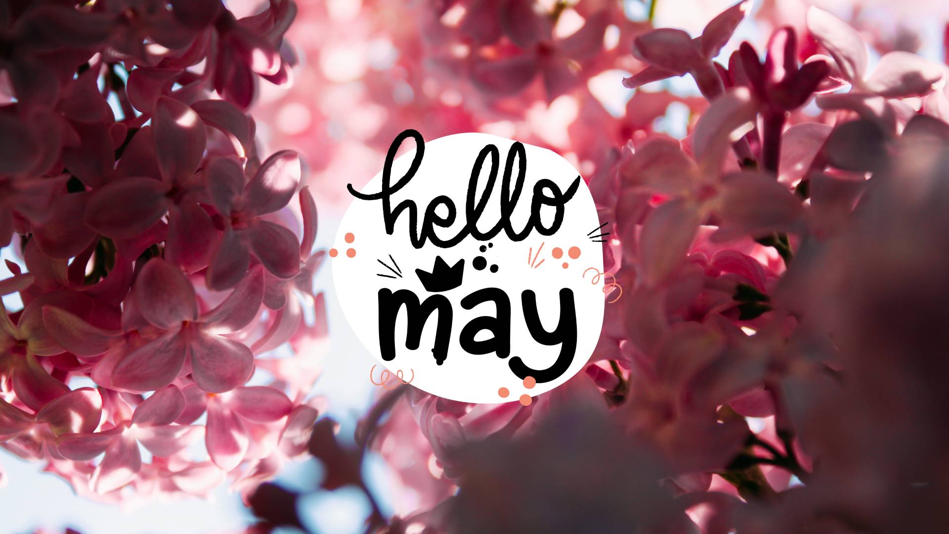 Free Vector | Watercolor hello may banner and background