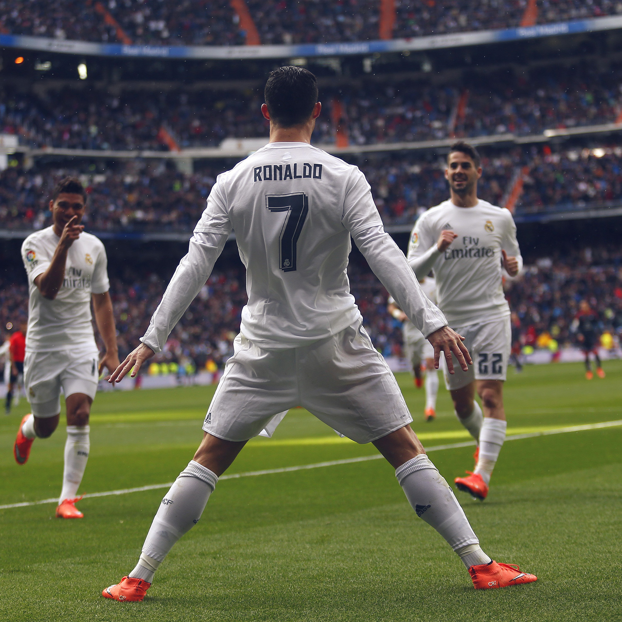 Ronaldo Number 7 Realmadrid Soccor Wallpaper