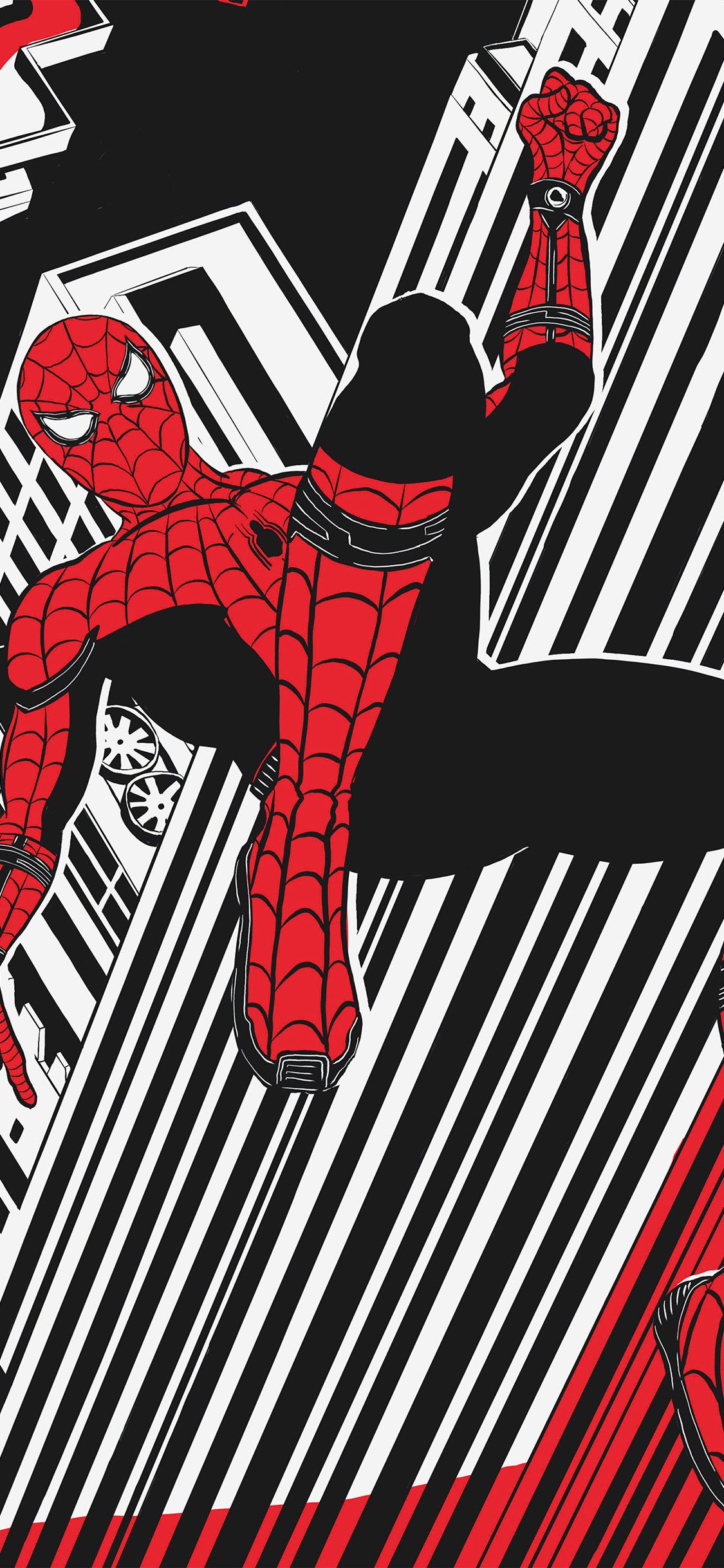 Spider Man Black And White Wallpaper
