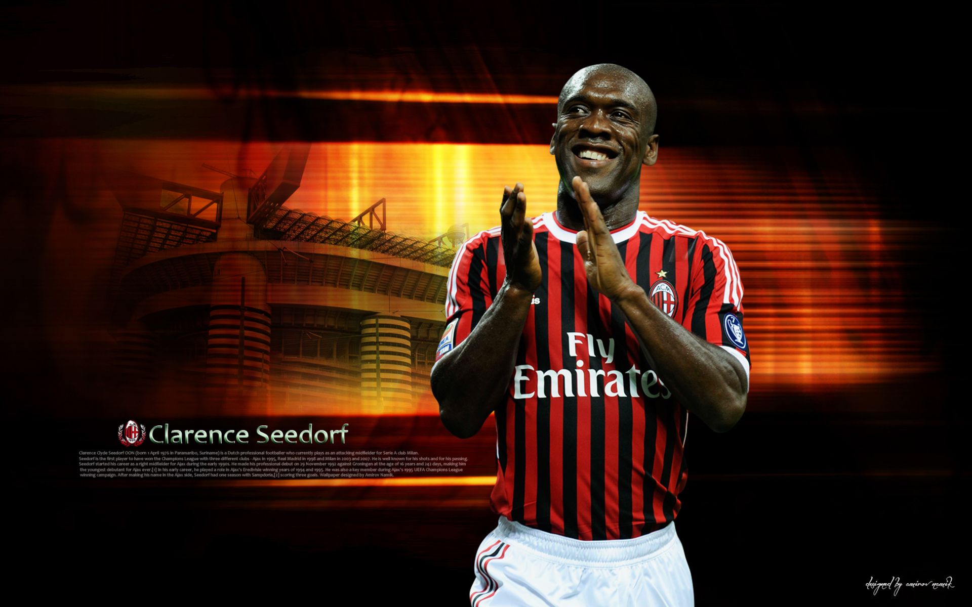 Clarence Seedorf HD Wallpaper