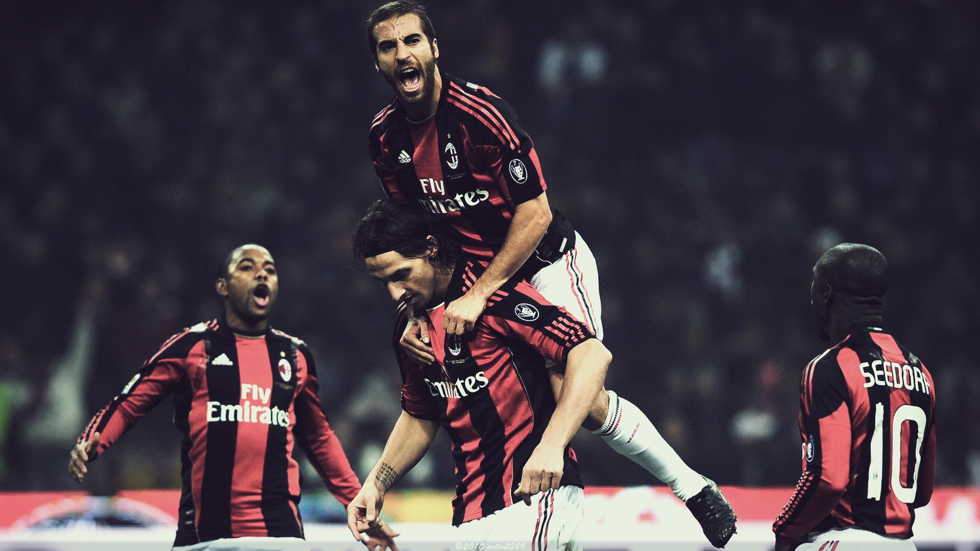 Wallpaper / beast, mathieu, ibrahimovic, clarence, milan, flamini, zlatan, seedorf, robinho, 1080P free download