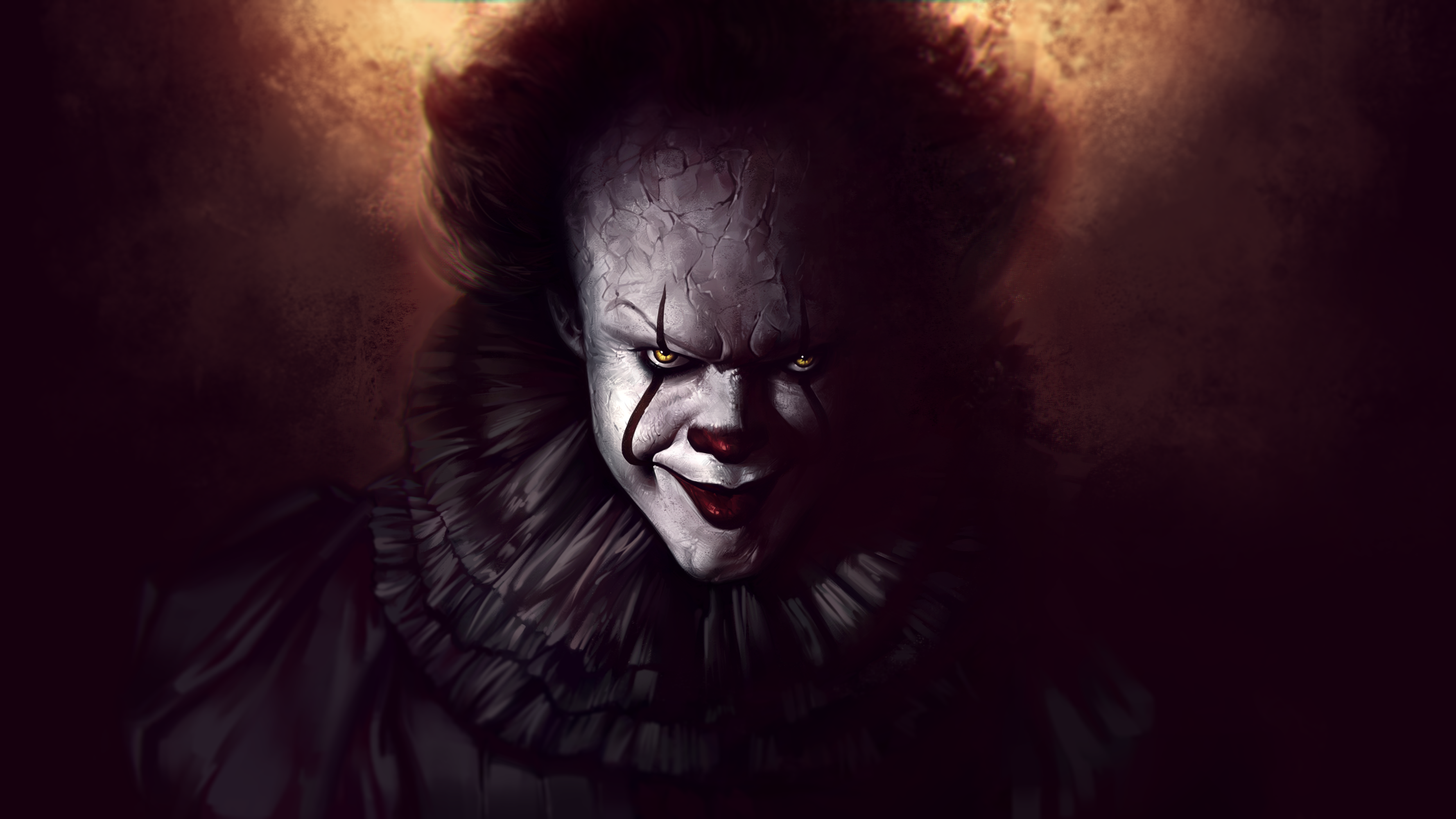 Pennywise, Clown, Fan art, 4K, It Gallery HD Wallpaper