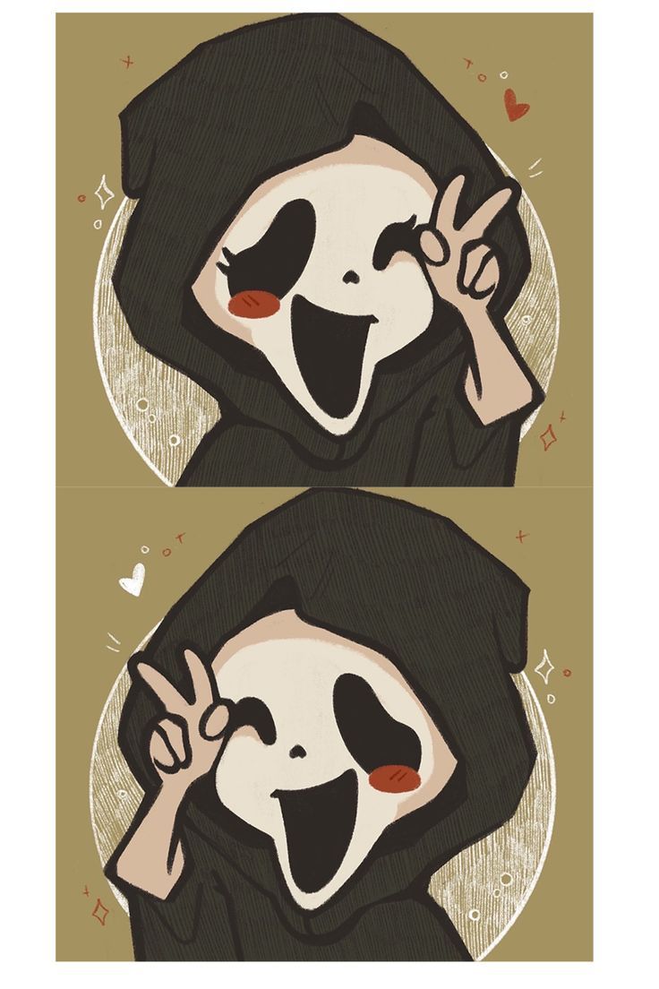 ghostface pfp & matching pfp. Ghostface, Halloween painting, Art wallpaper