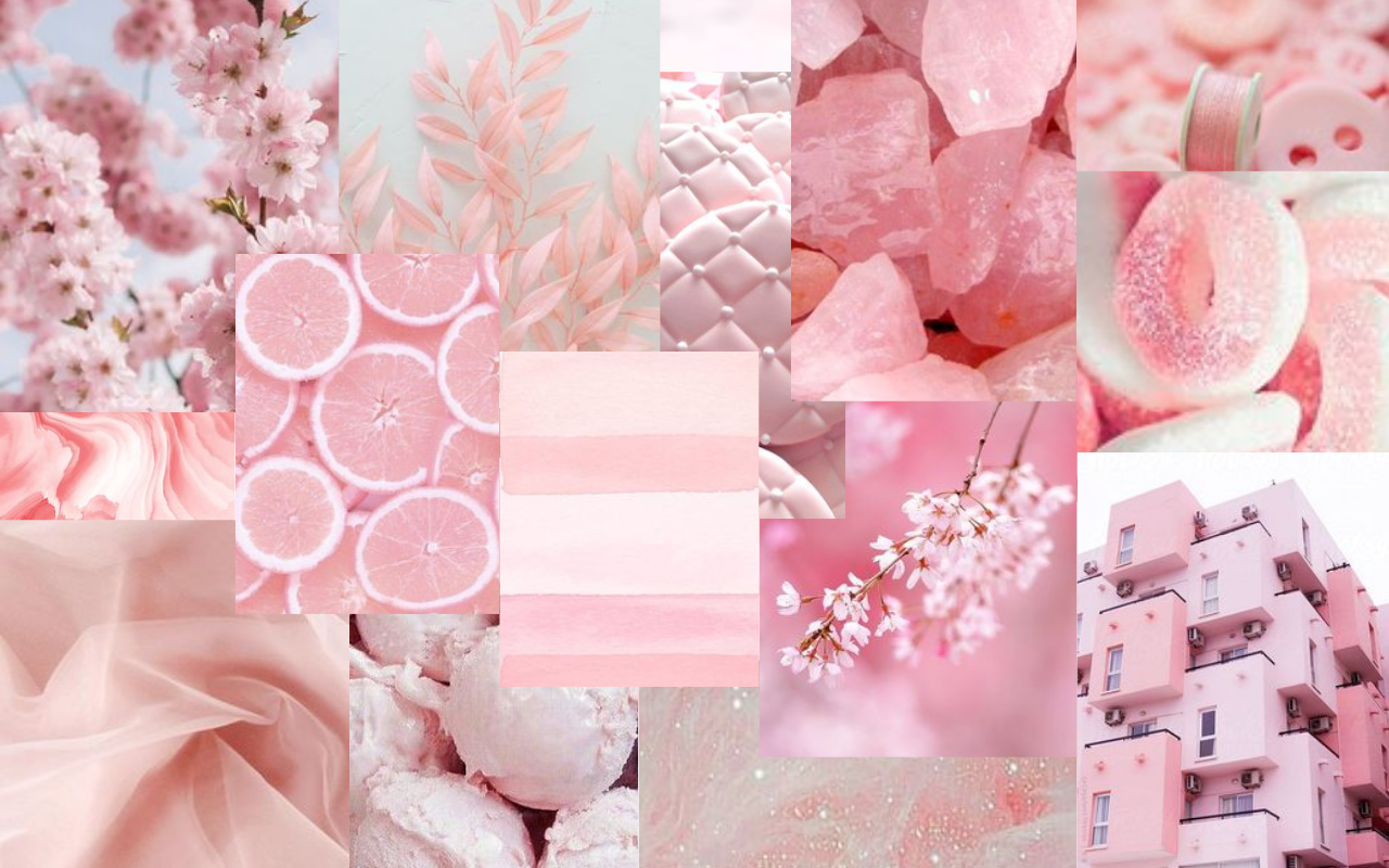Baddie Pink  Pink Aesthetic  Collage Wallpaper Download  MobCup