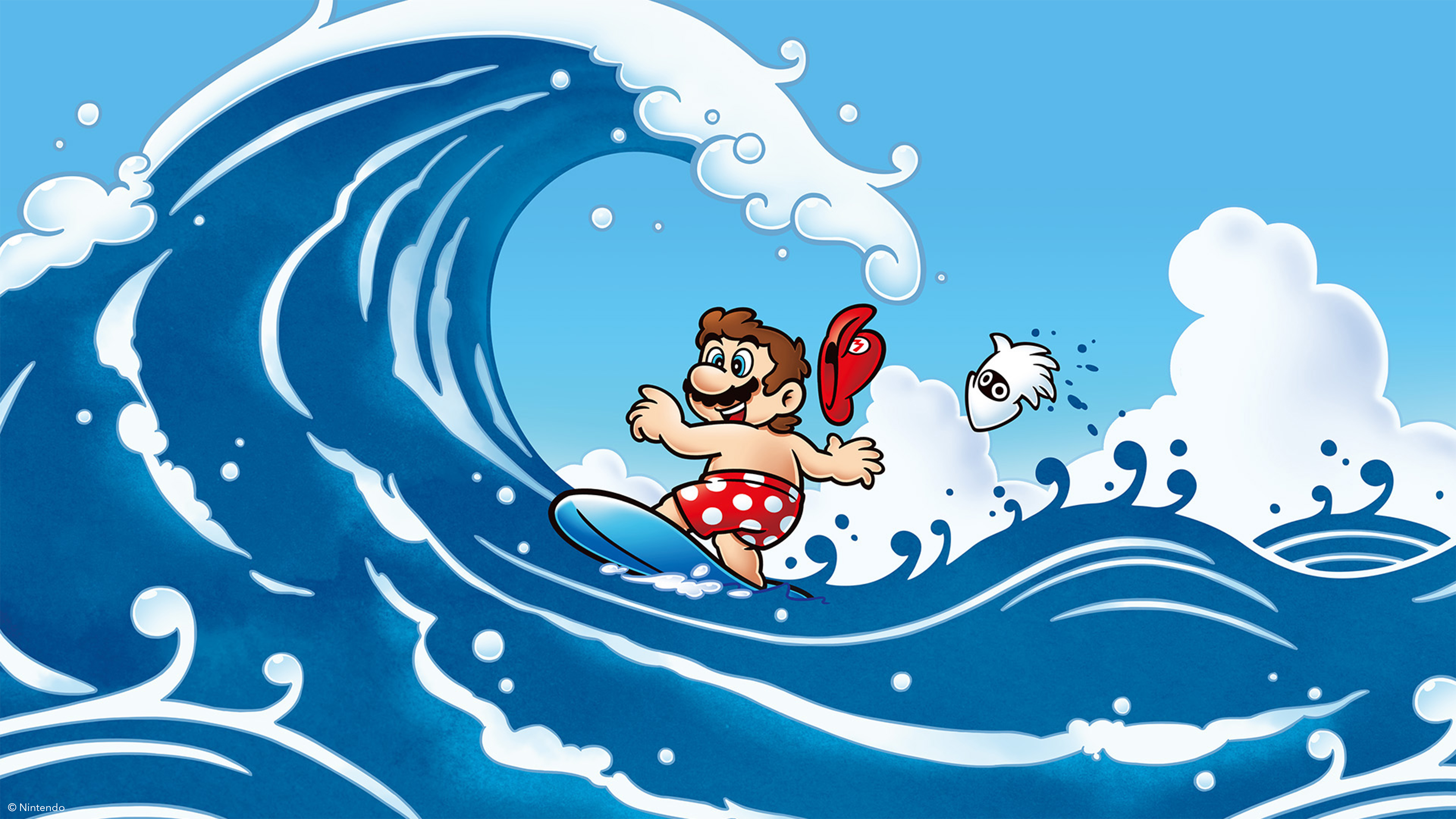 Summer 2021 Surf Mario Wallpaper, Nintendo, Free Download, Borrow, and Streaming, Internet Archive