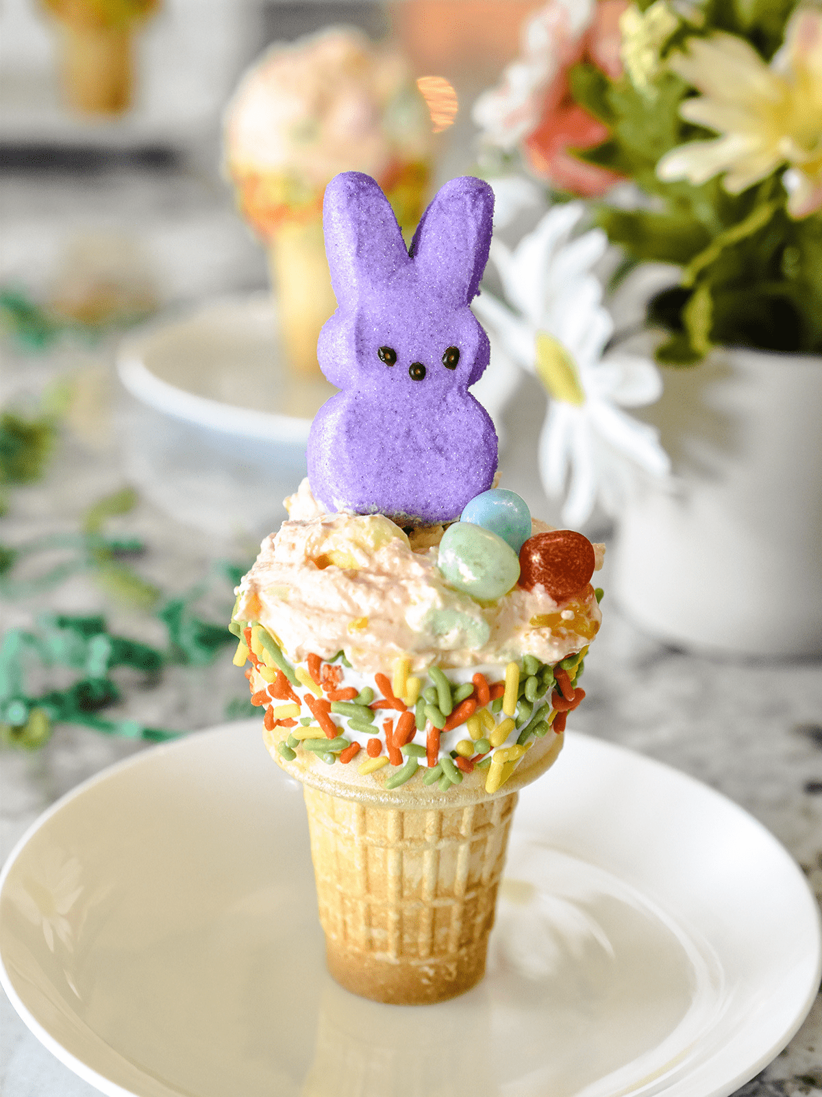 Peeps Bunny Cone Treats