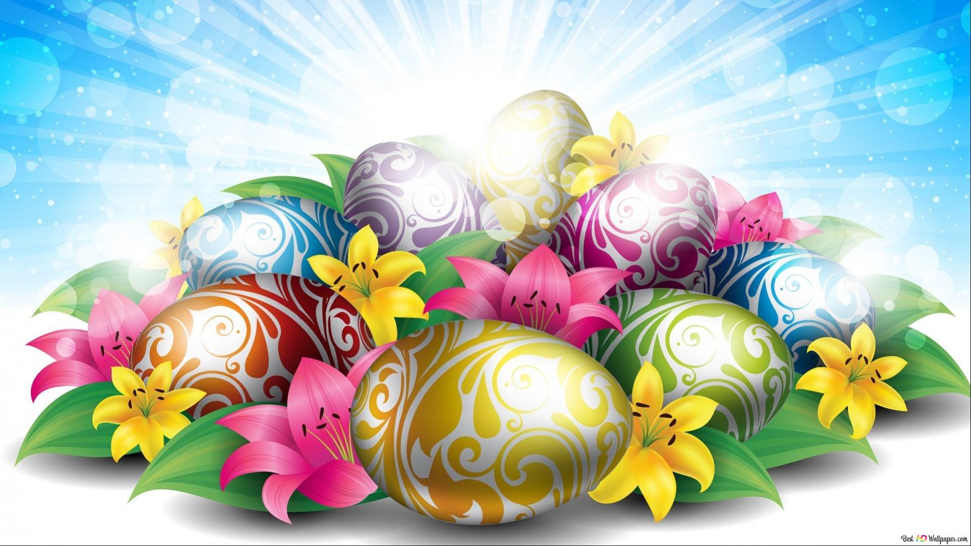 Happy Easter Color Egg HD wallpaper download