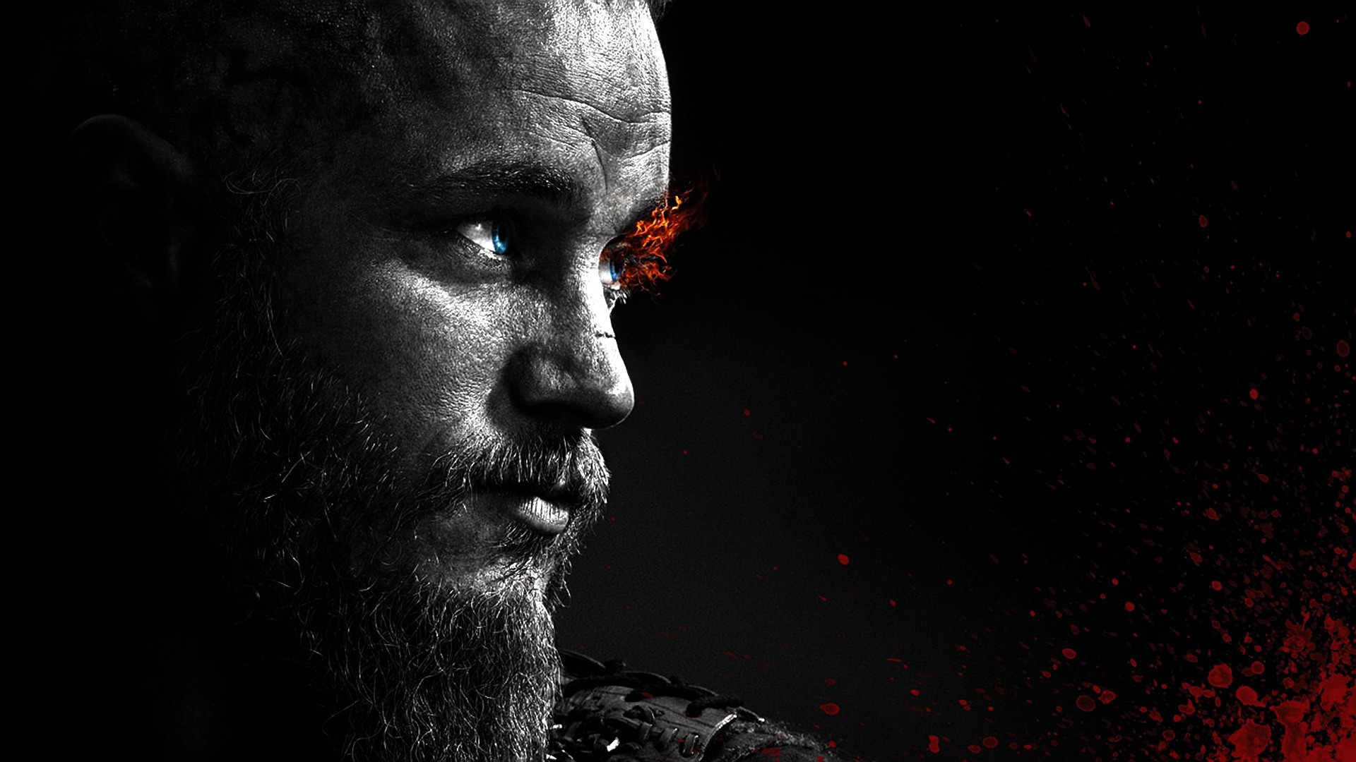 Desktop Wallpaper Ragnar, Vikings Tv Series, Dark, HD Image, Picture, Background, Xv5uhw