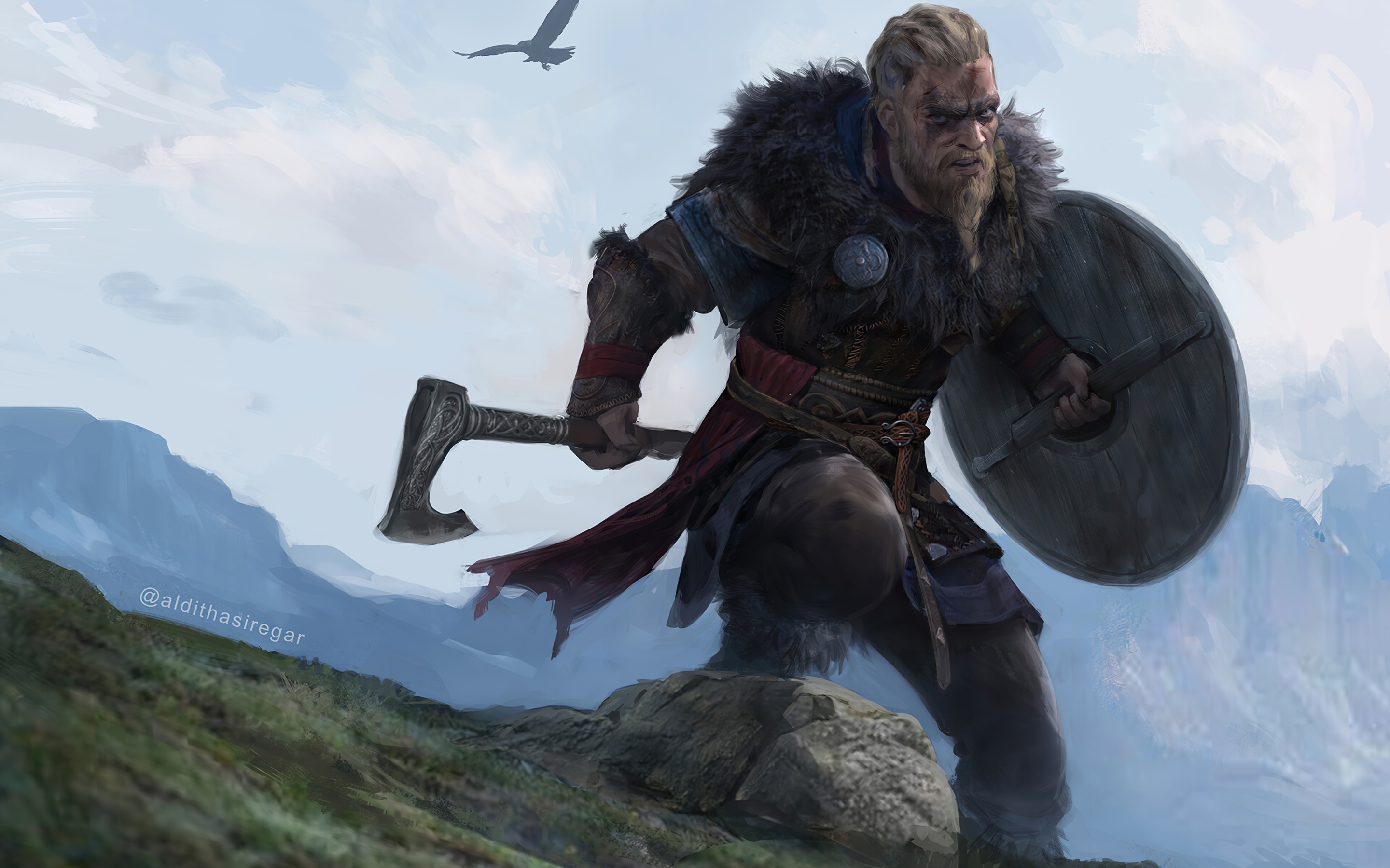 Wallpaper 4k Assassins Creed Valhalla Ragnar Lothbrok Wallpaper