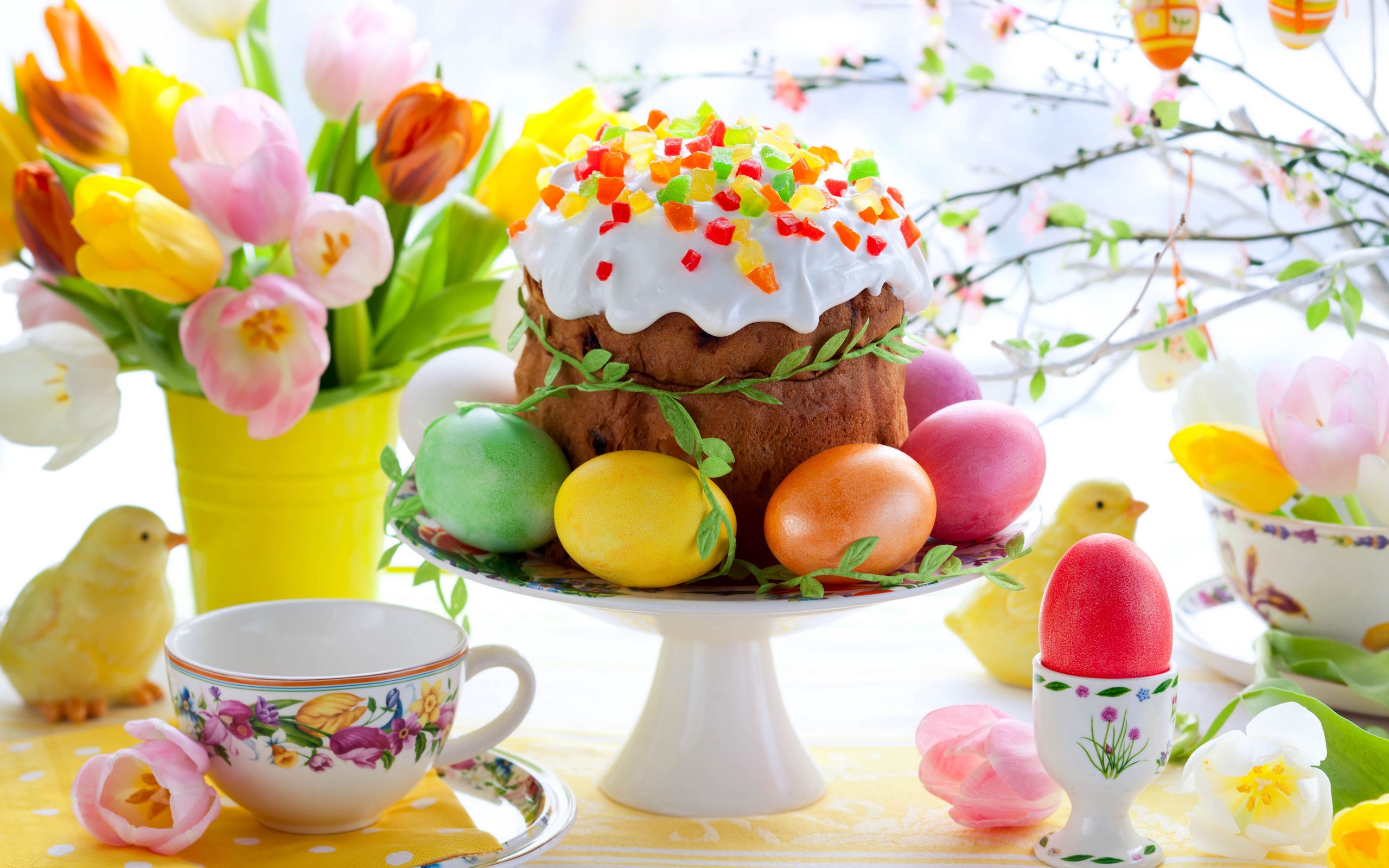 Wallpaper Kulich, Easter, Food, Sweetness, Dessert, Background Free Image
