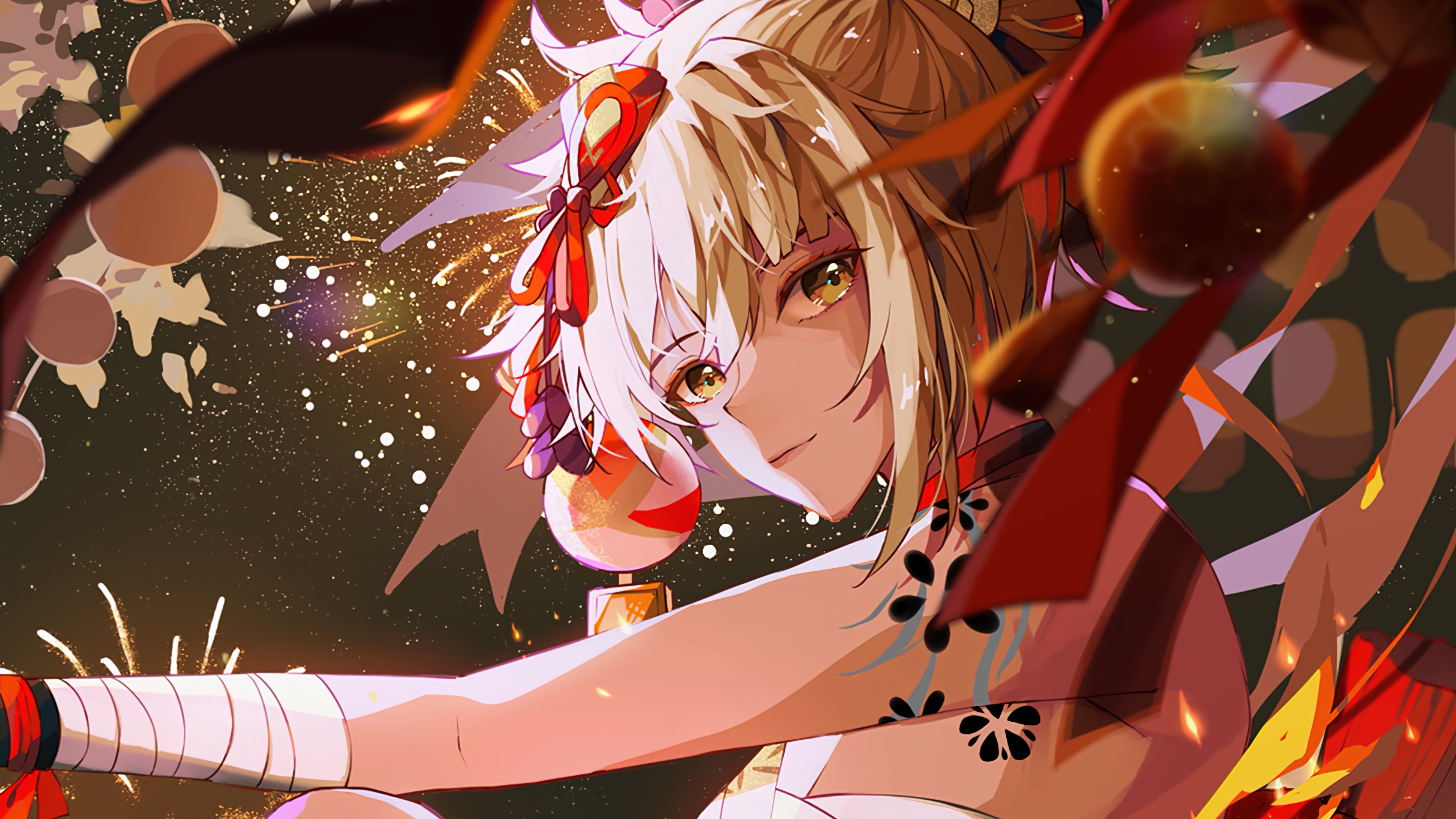 genshin impact, game, yoimiya, art, 4k, pc Gallery HD Wallpaper