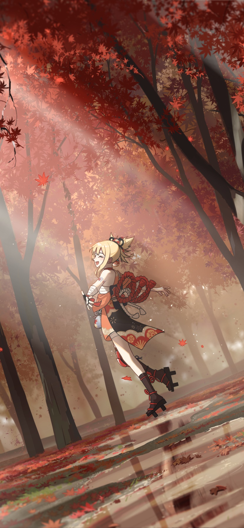 Wallpaper / Video Game Genshin Impact Phone Wallpaper, Yoimiya (Genshin Impact), 828x1792 free download