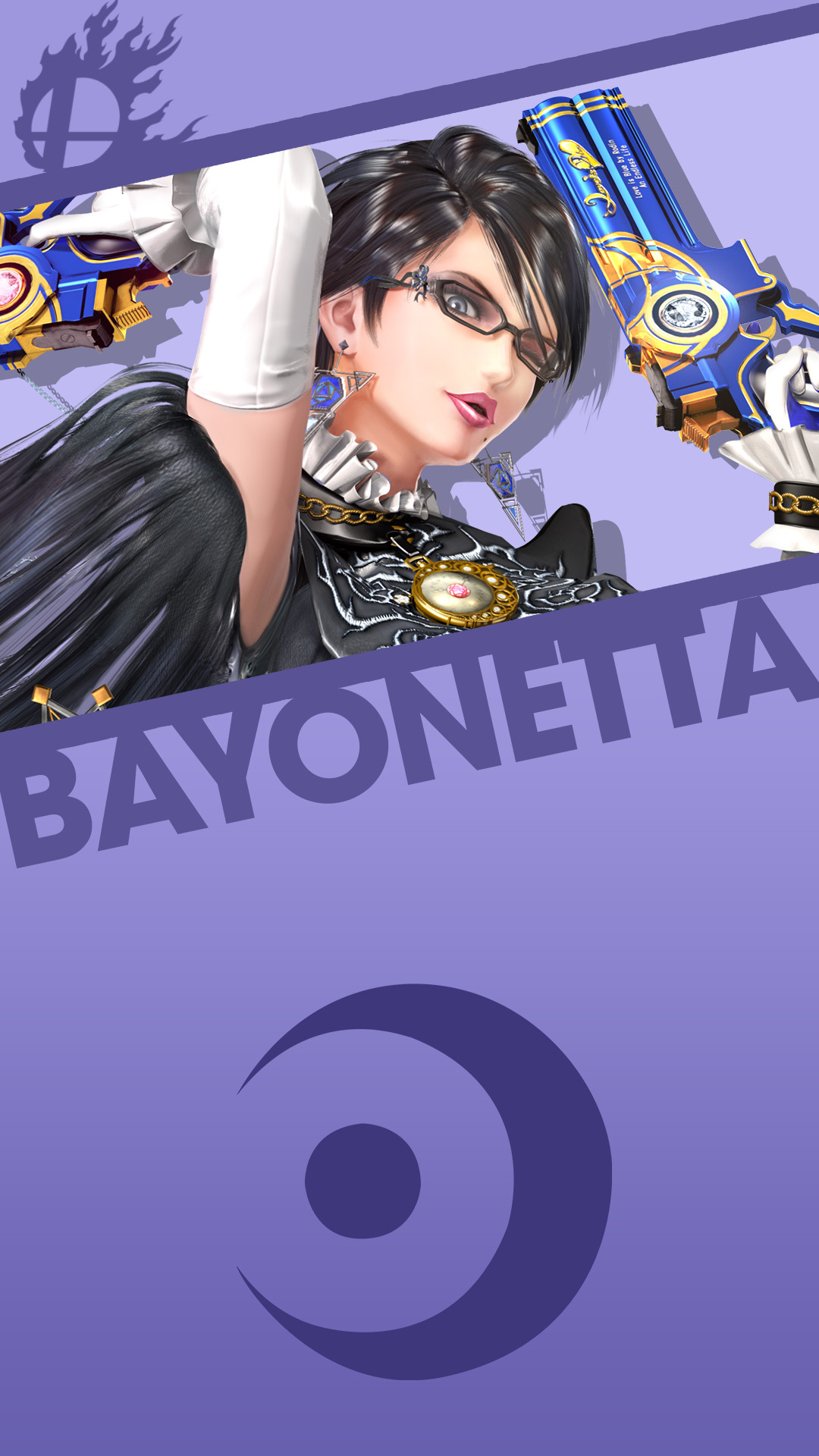 Phone Wallpaper by MrThatKidAlex24 Bayonetta Smash Bros. Phone Wallpaper