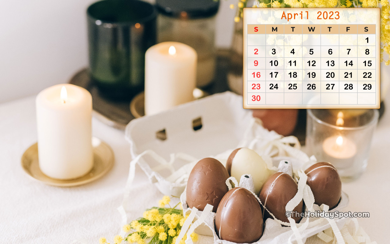 April 2023 Calendar Wallpaper