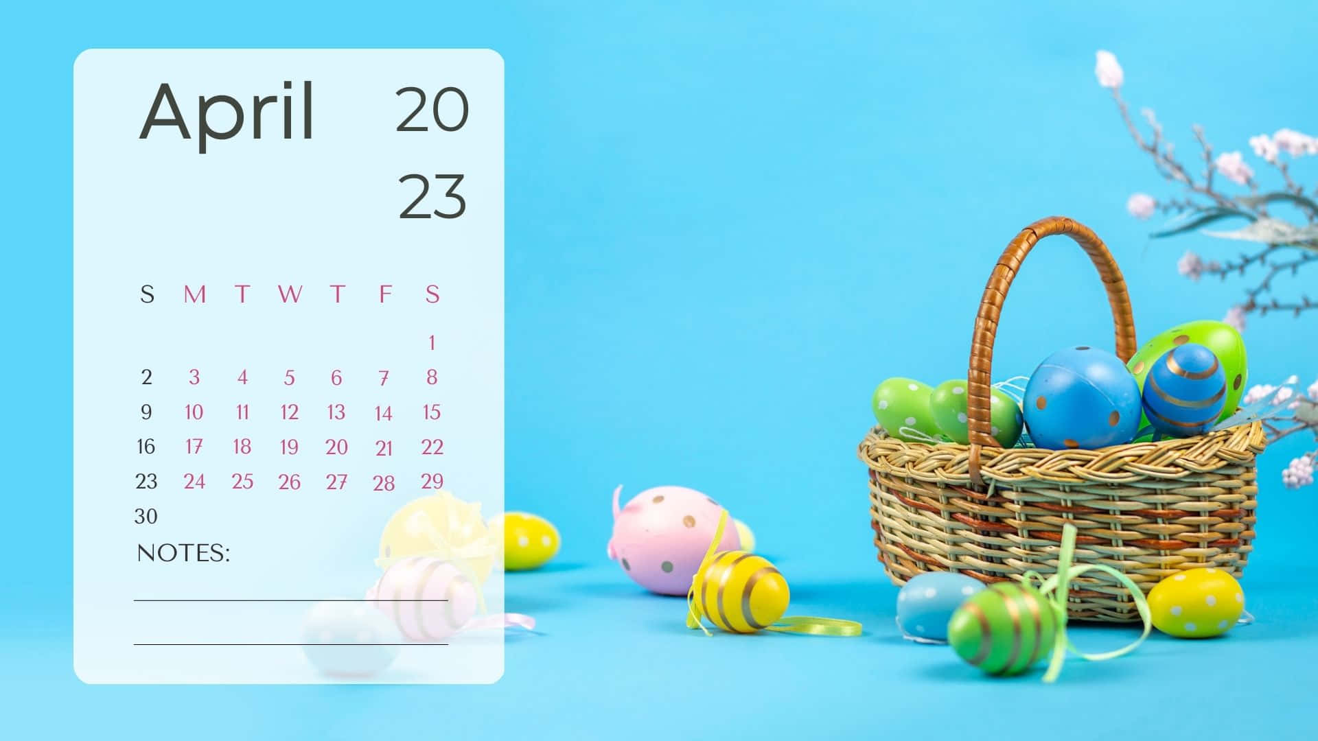 Download April 2023 Calendar Wallpaper