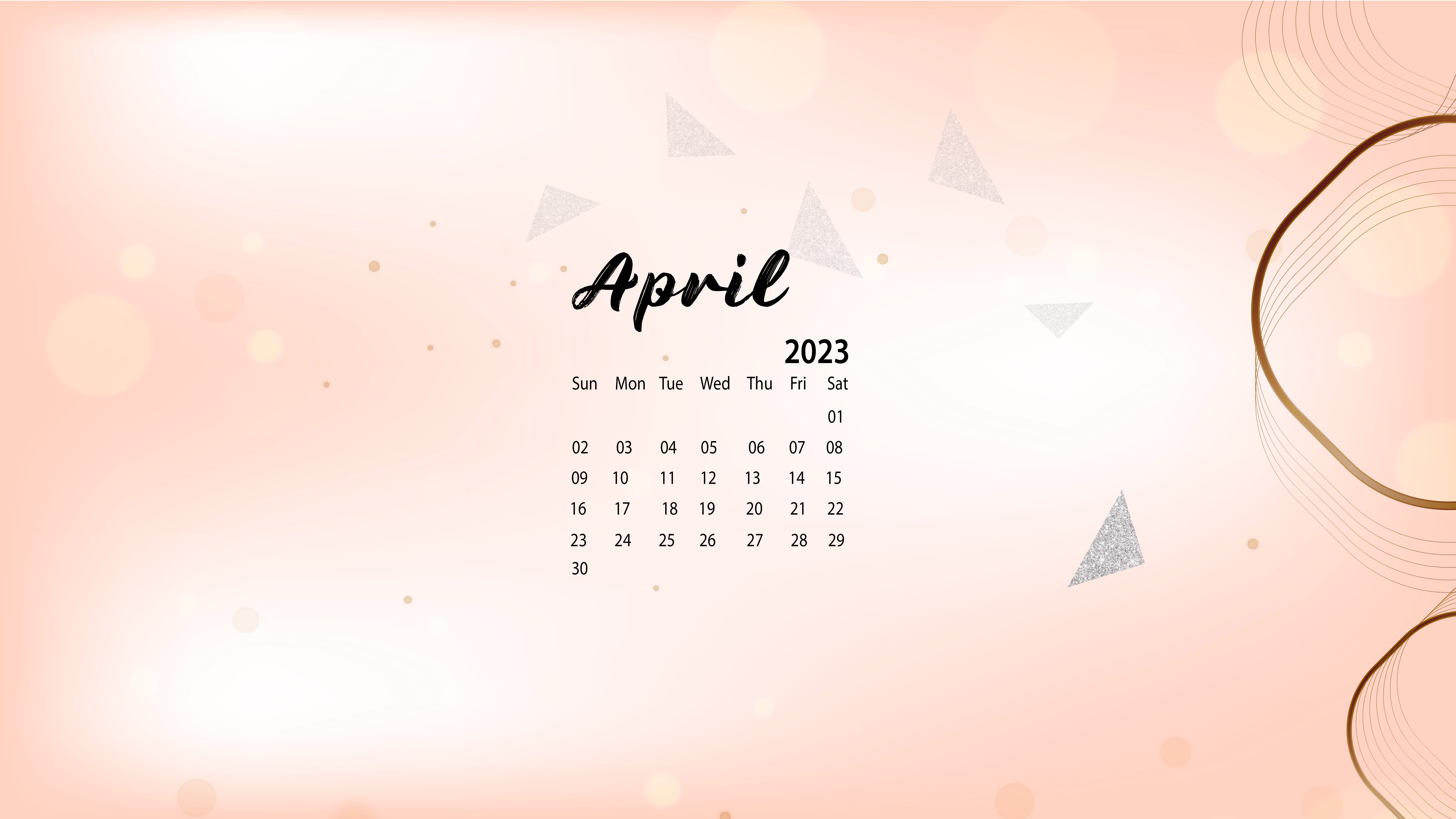 April 2023 Calendar Wallpaper