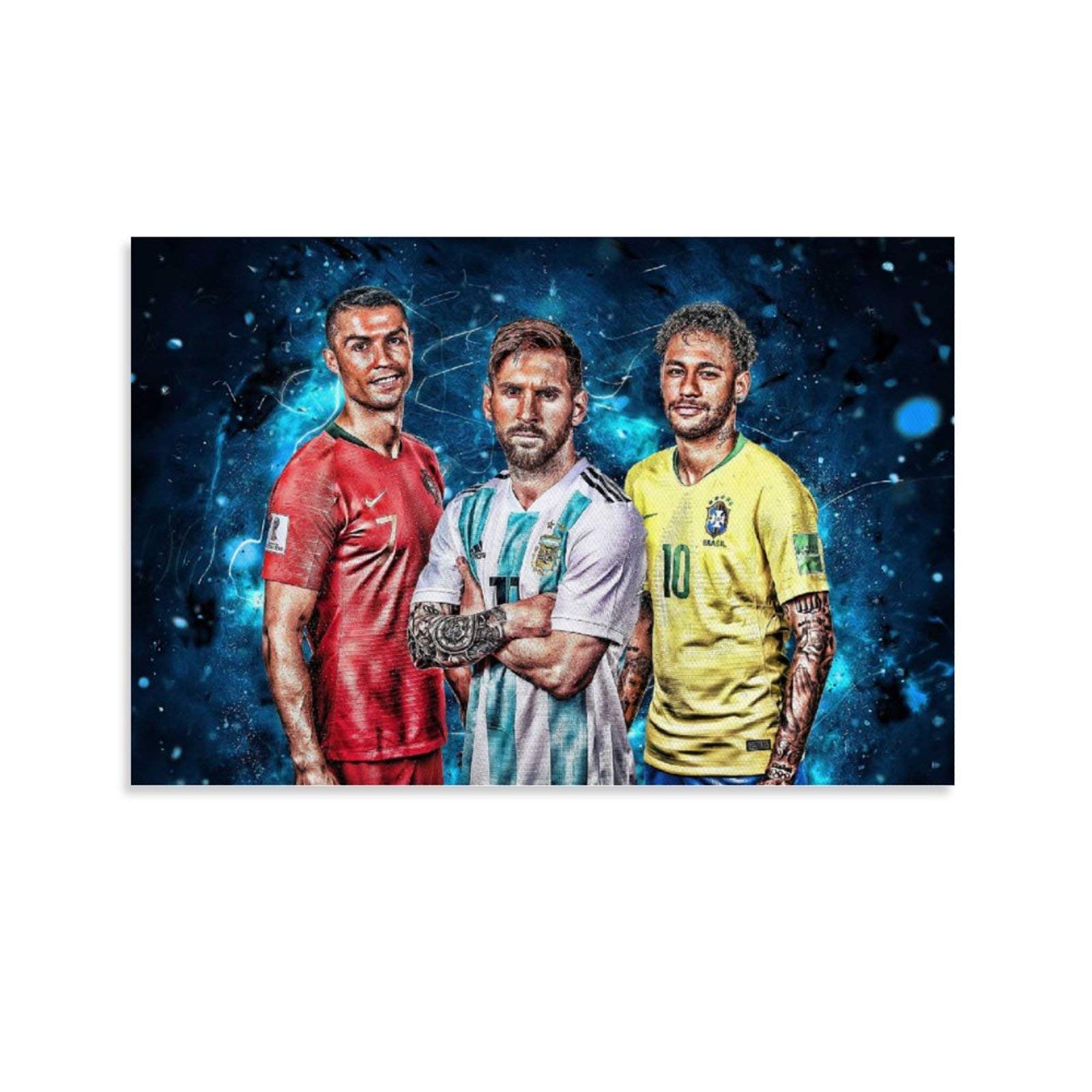 Nuisx Cristiano Ronaldo Lionel Messi Neymar Jr Wallpaper Football Comprehensive Poster Famous Sports Star Poster Prints