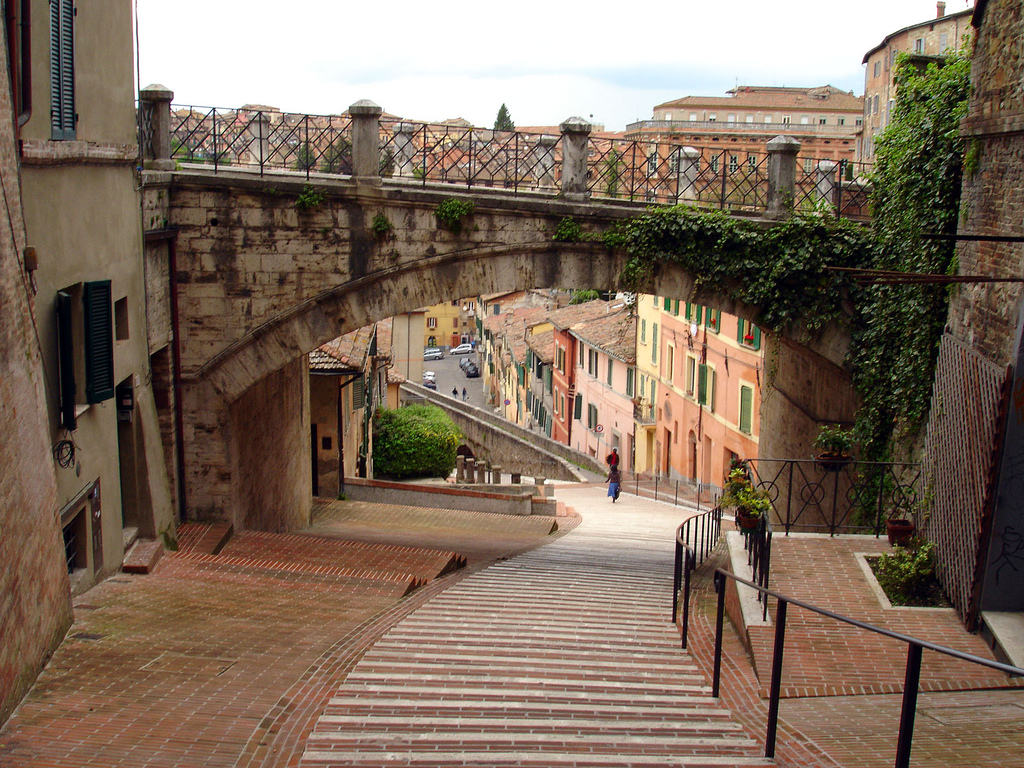 Perugia, Italy, WalkableStreets. Perugia, Italy, Visit la