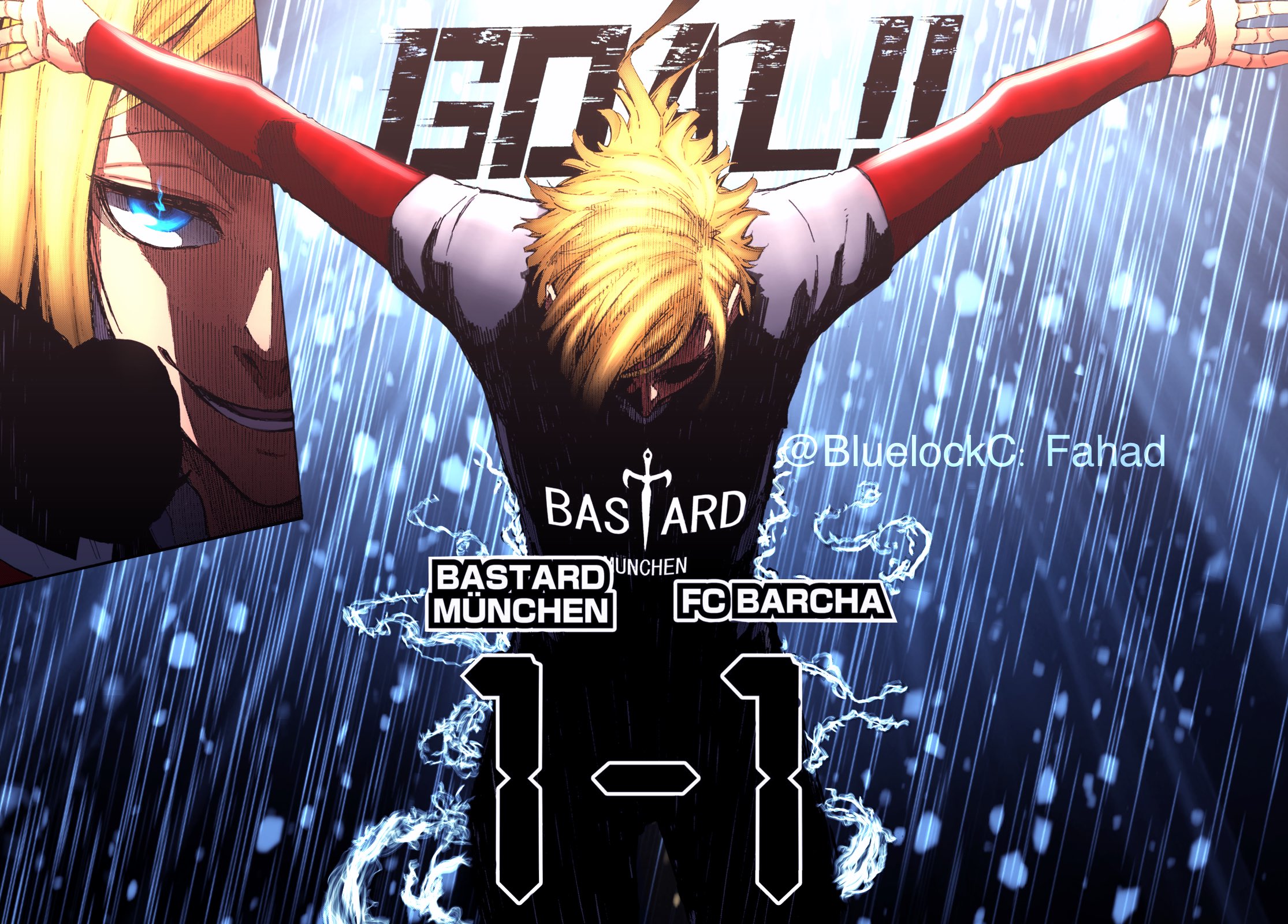 PARRUCCA COSPLAY ANIME Blue Lock Rensuke Kunigami Parrucca Corta