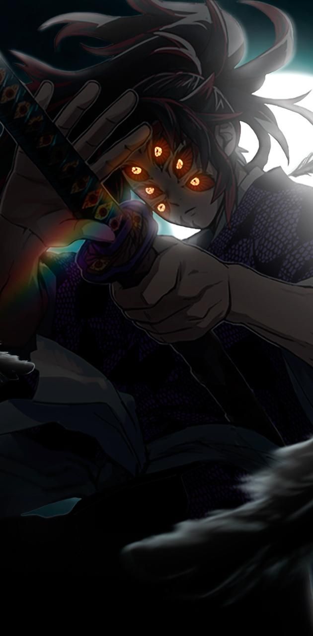 Kokushibou wallpaper by AtzacFx. c569. Anime, HD phone wallpaper, Wallpaper