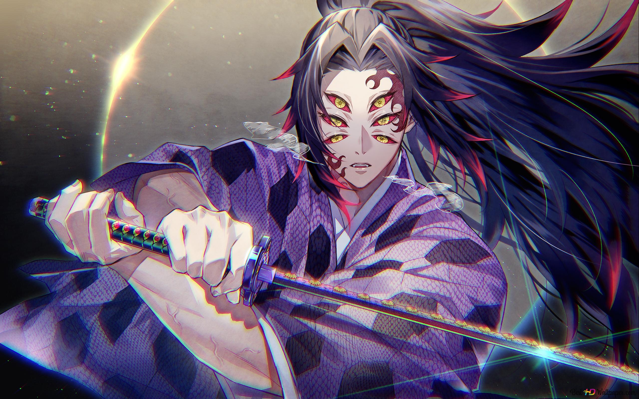 Demon slayer: kimetsu no yaiba kokushibo 2K wallpaper download