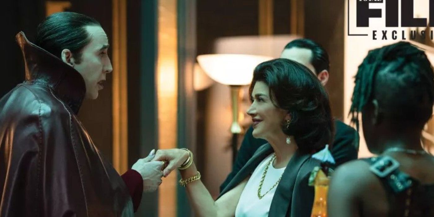 Nicolas Cage's Dracula Charms Potential Victim In New Renfield Image