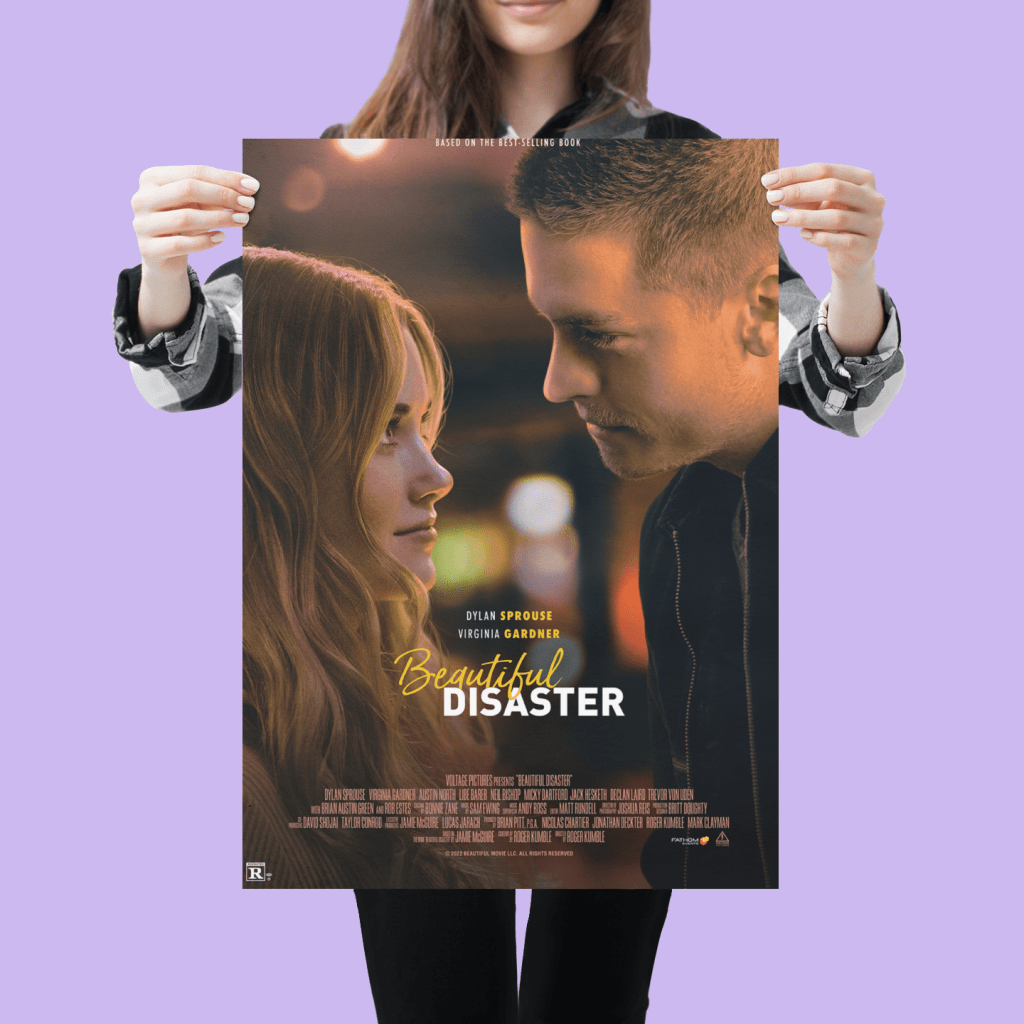 Beautiful Disaster (Dylan Sprouse, Virginia Gardner) Movie Poster