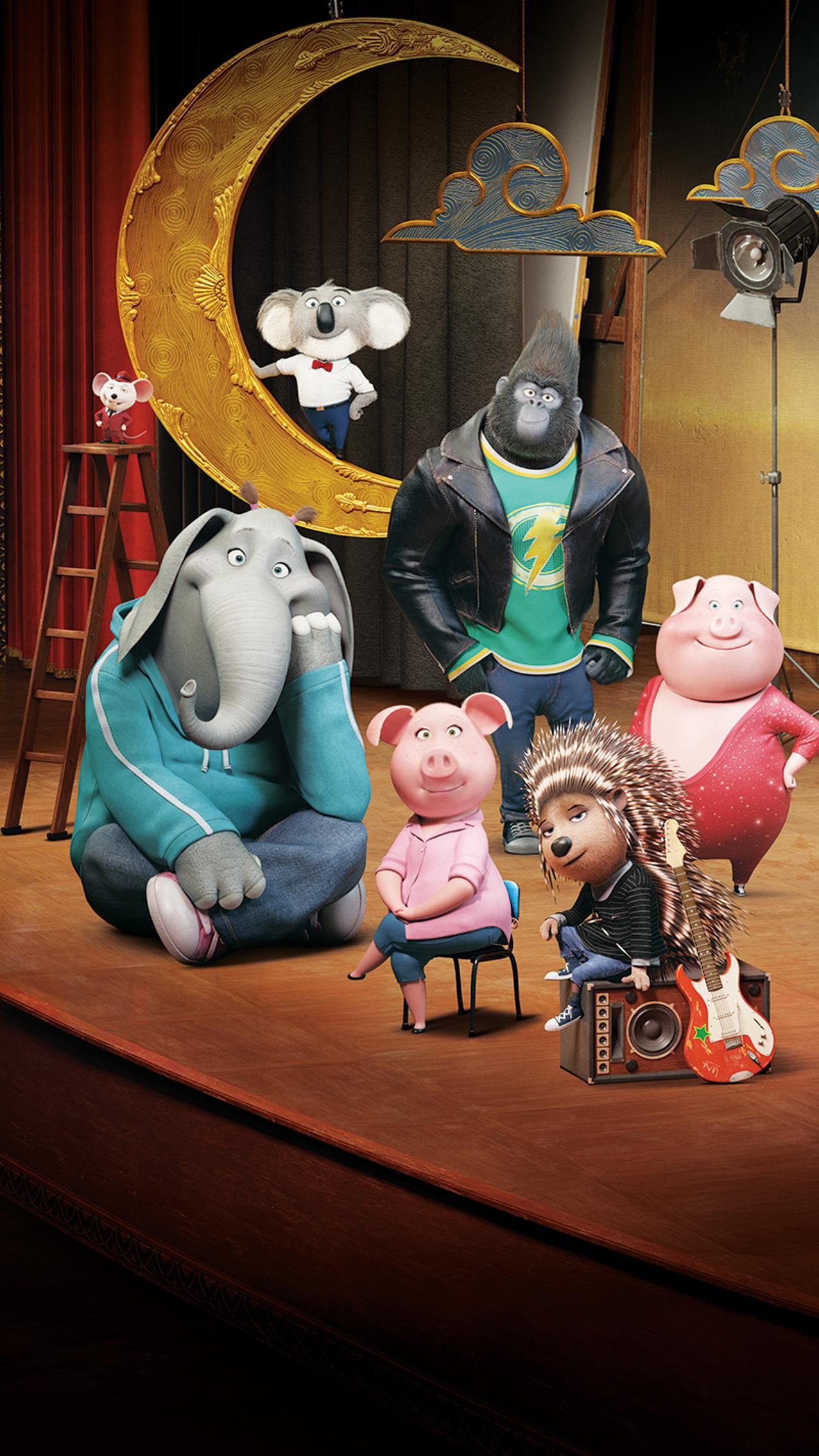 Sing Phone Wallpaper. Moviemania. Cute cartoon wallpaper, Disney phone wallpaper, Sing movie