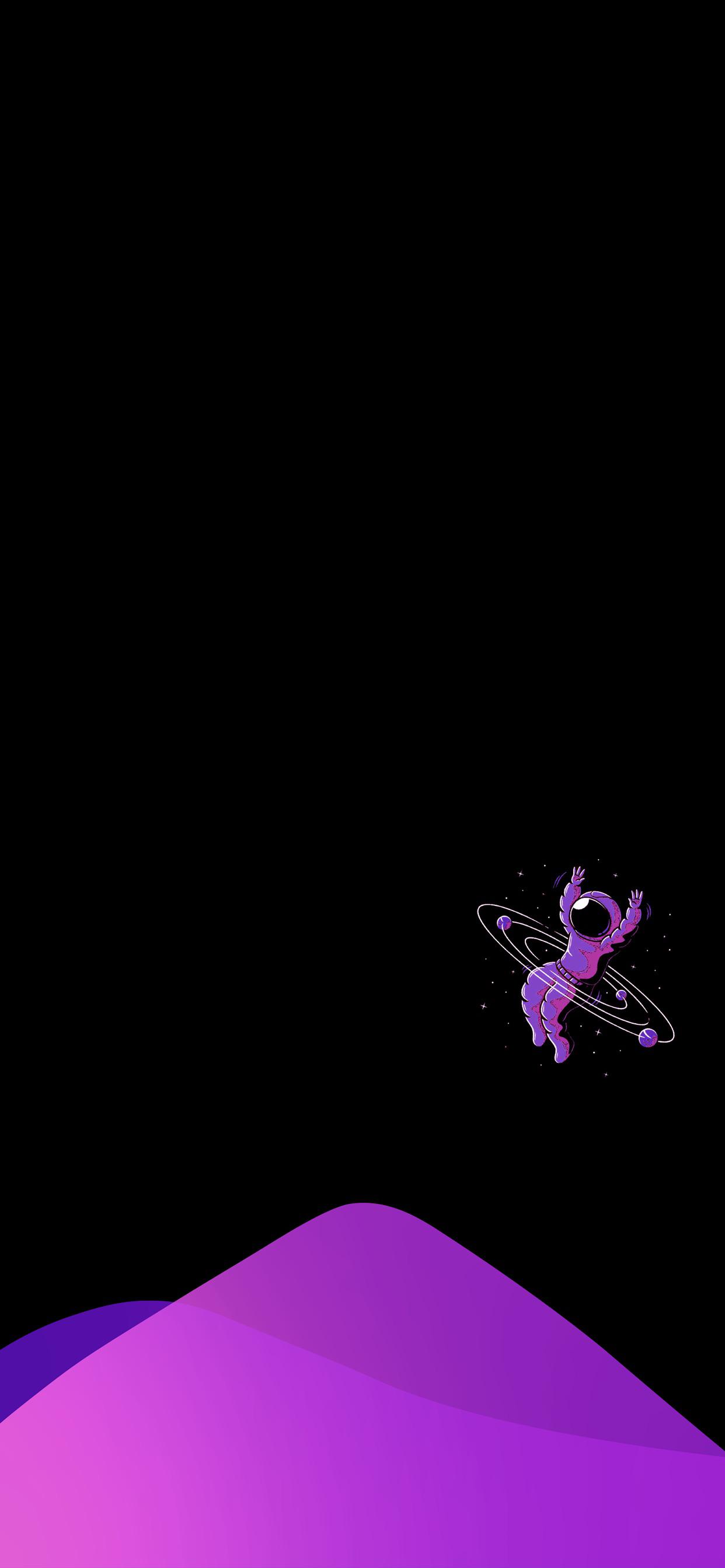 Just a clean purple wallpaper I made [2436x1125]
