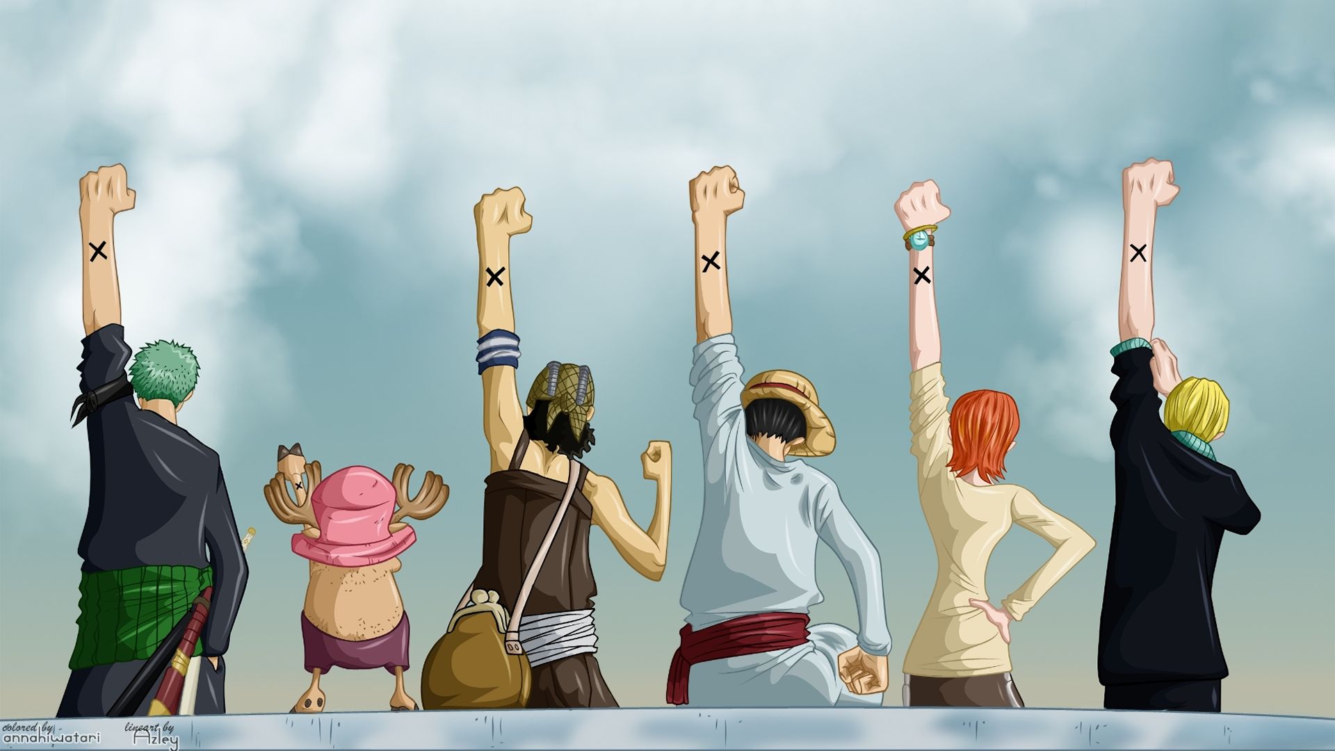 HD desktop wallpaper: Anime, One Piece, Tony Tony Chopper, Usopp (One Piece), Roronoa Zoro, Monkey D Luffy, Nami (One Piece), Sanji (One Piece) download free picture