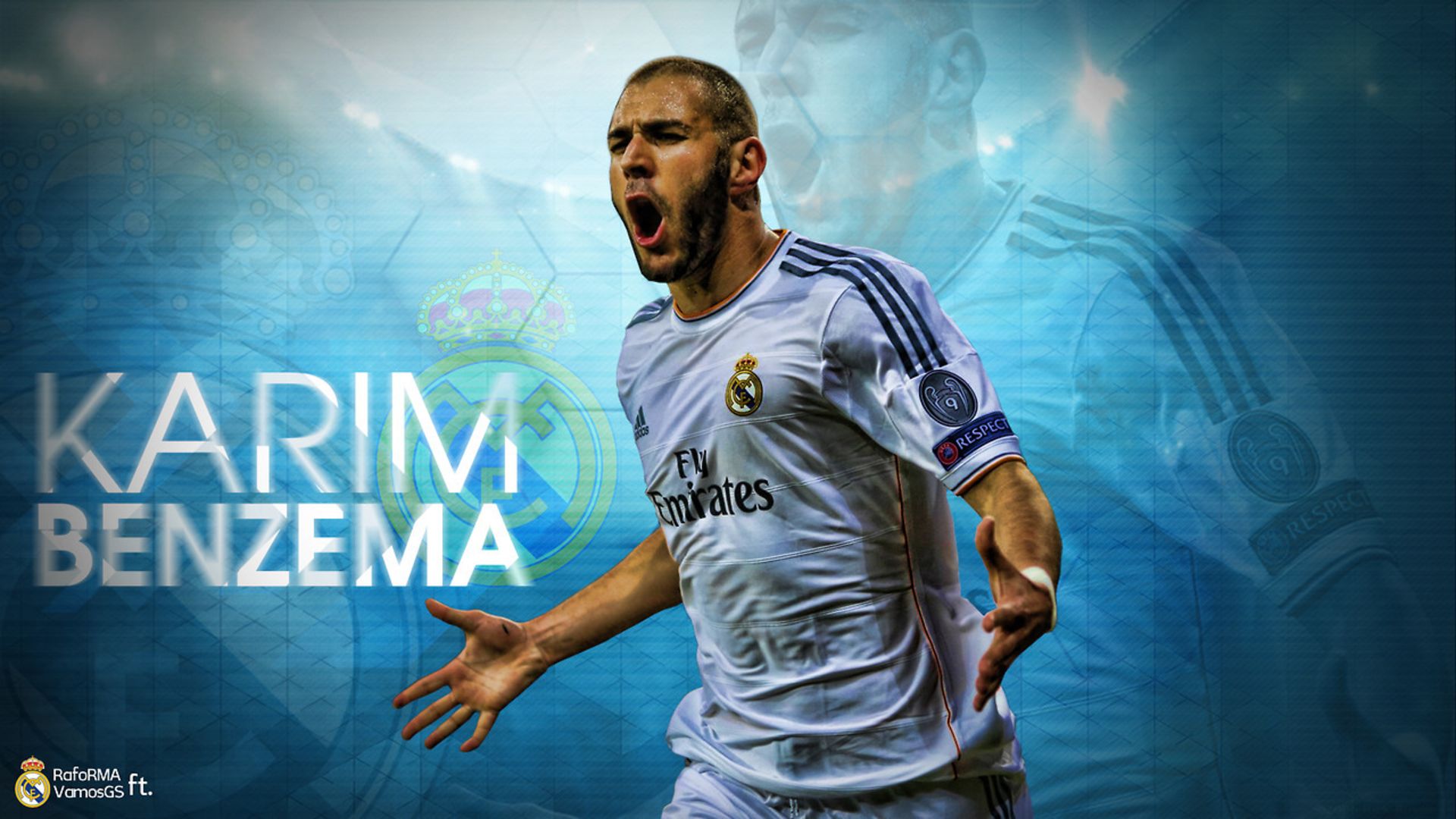 HD desktop wallpaper: Sports, Soccer, Real Madrid C F, Karim Benzema download free picture