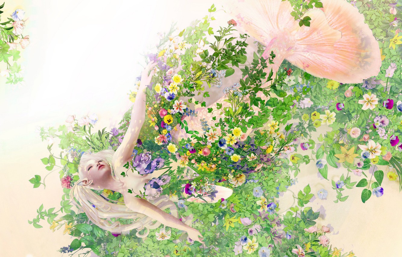 Wallpaper summer, nature, elf image for desktop, section рендеринг