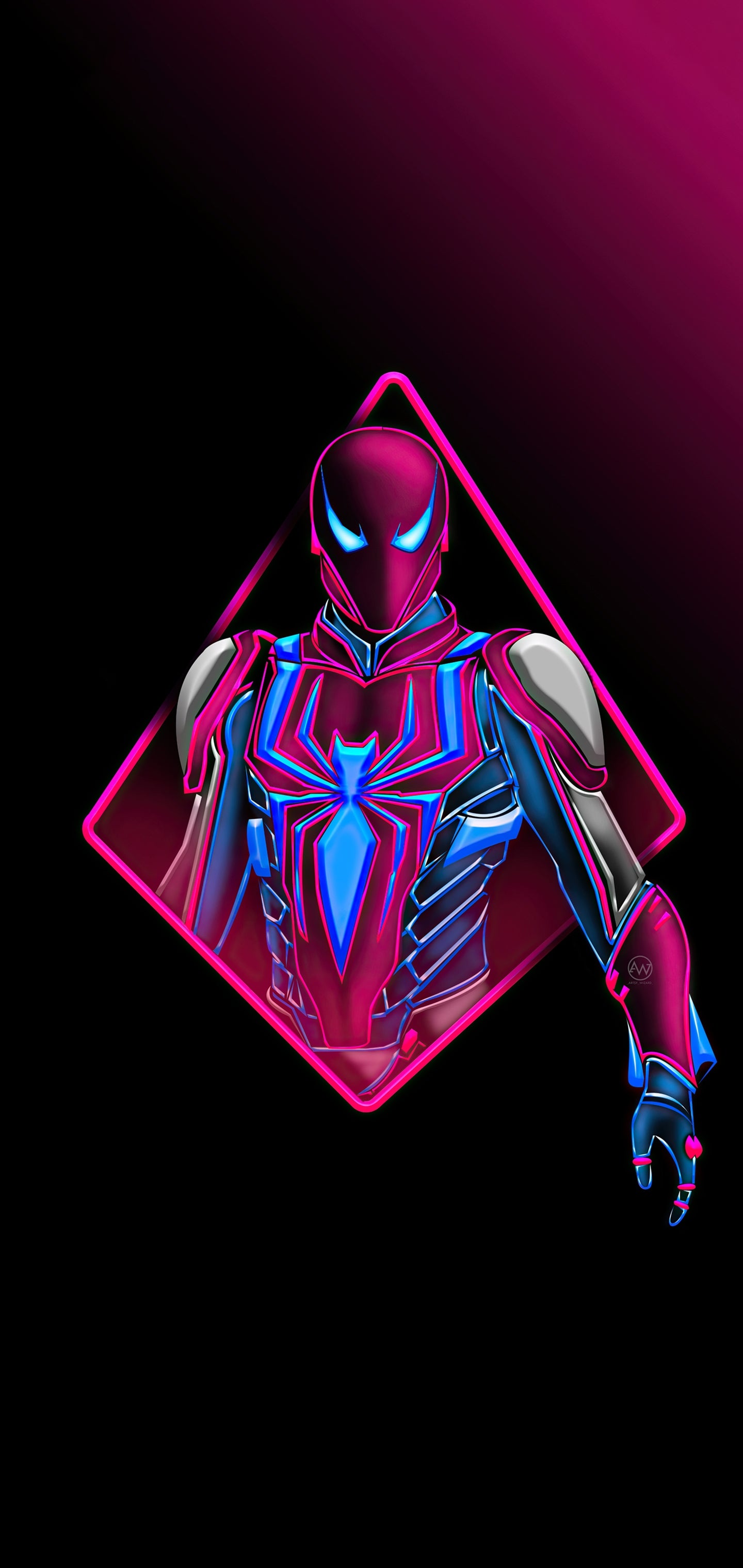 Wallpaper Spiderman Neon, Spider Man, Superhero, Venom, Art, Background Free Image