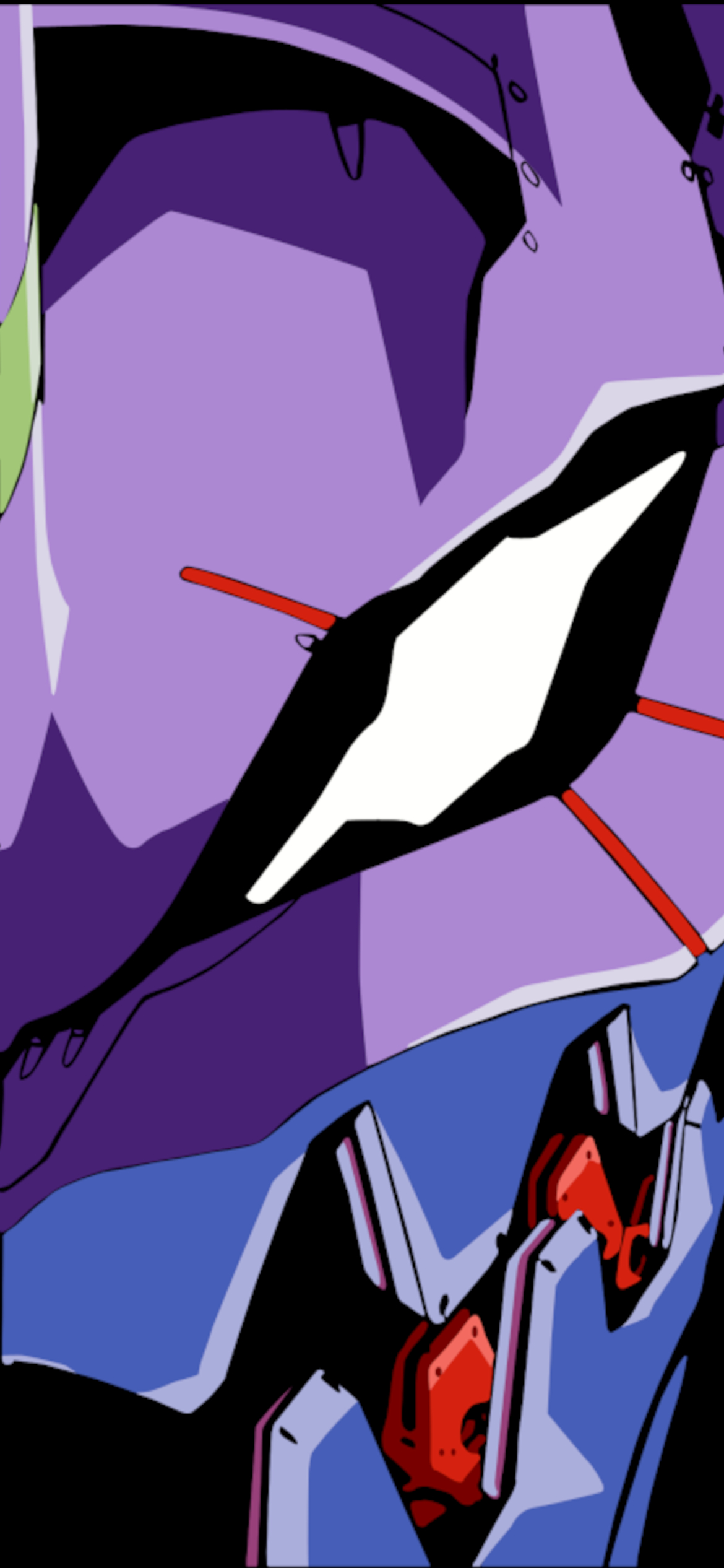 Neon Genesis Evangelion Evangelion Unit 01 Portrait Display Wallpaper:1170x2532