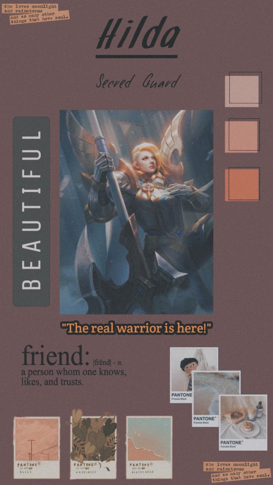 Hilda Secret Guard Mobile Legend Wallpaper Aesthetic. Gambar profil lucu, Gambar profil, Lucu