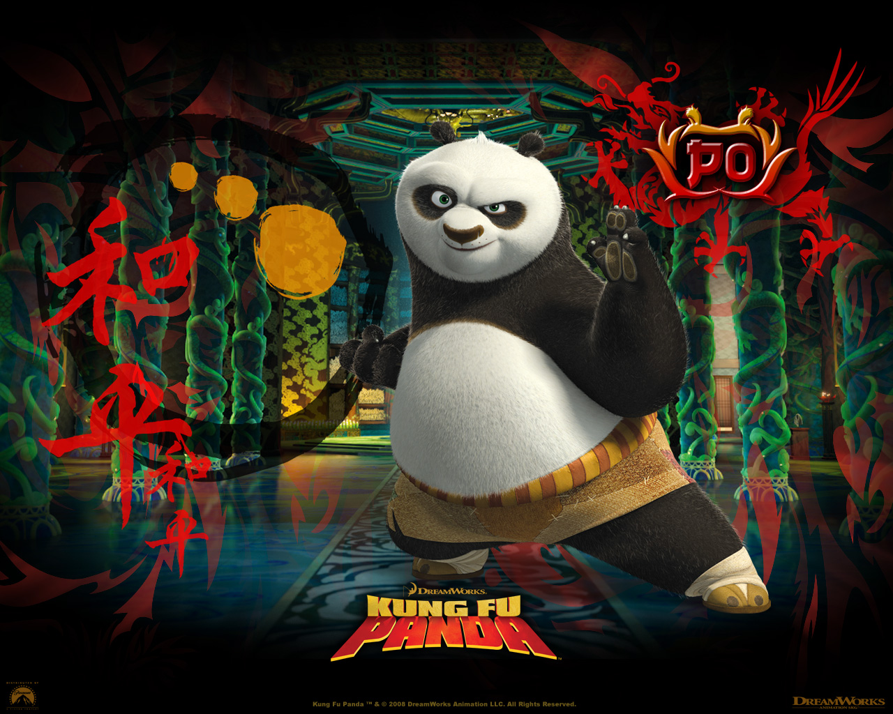 Desktop Wallpaper Kung Fu Panda Cartoons