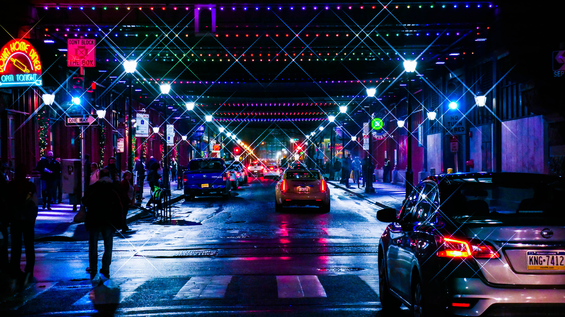 neon lights city