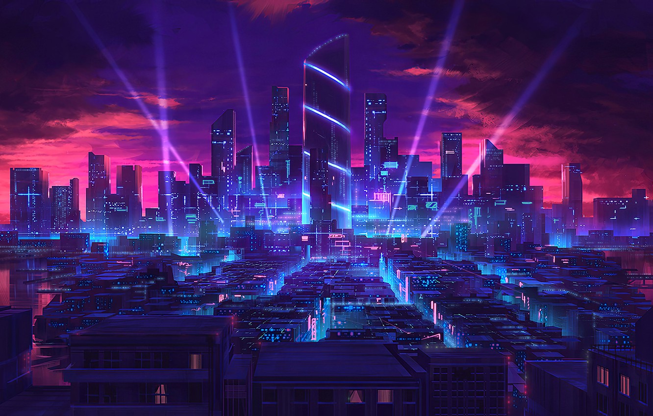 Neon City Lights Wallpapers - Wallpaper Cave