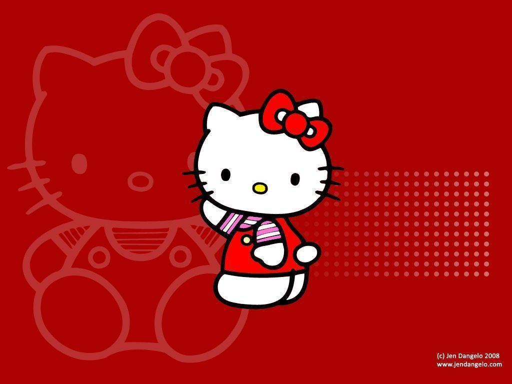 Red Hello Kitty Wallpaper