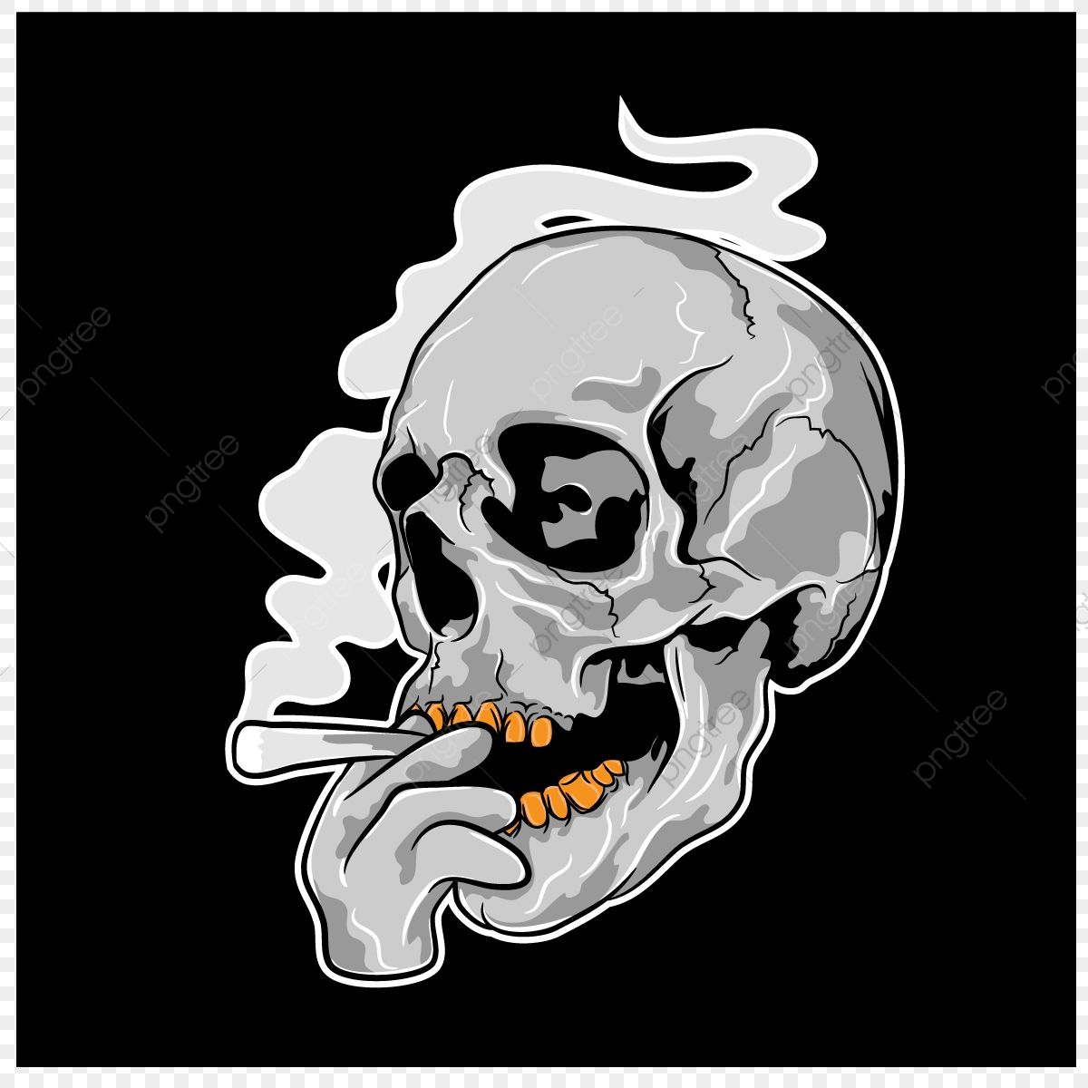 Skulls Clipart Transparent Background, Skull Illustration, Skull Clipart, Smoking, Skull PNG Image For Free Download. Skull illustration, Skull, Illustration