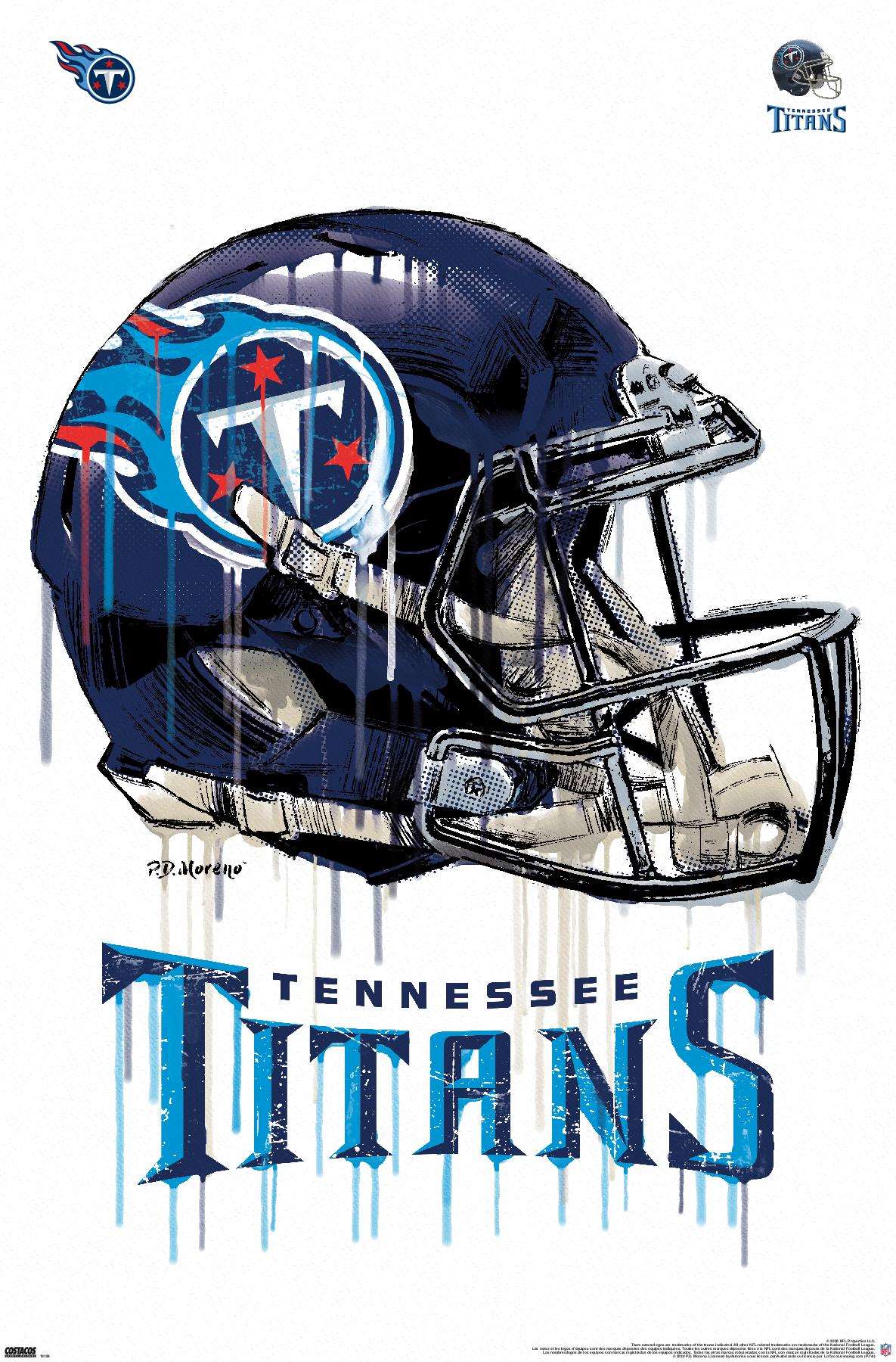 NFL Tennessee Titans Helmet 20 Wall Poster, 14.725 x 22.375