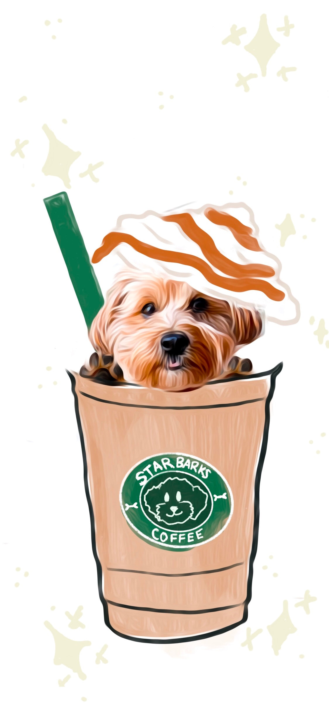 Puppy Starbucks Wallpapers - Wallpaper Cave