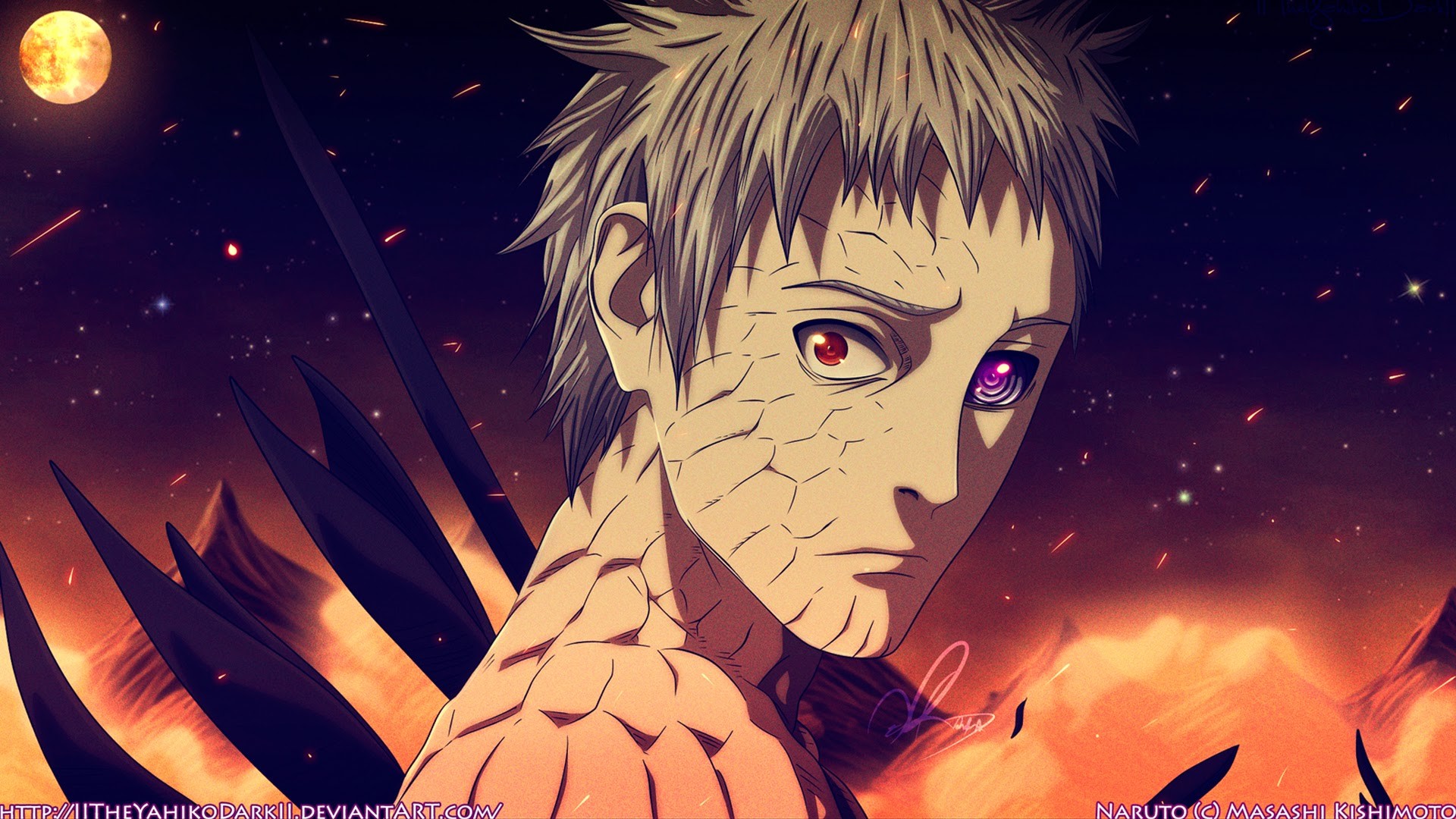 obito uchiha ten tails jinchuriki sage of six path HD wallpaper 1920×1080