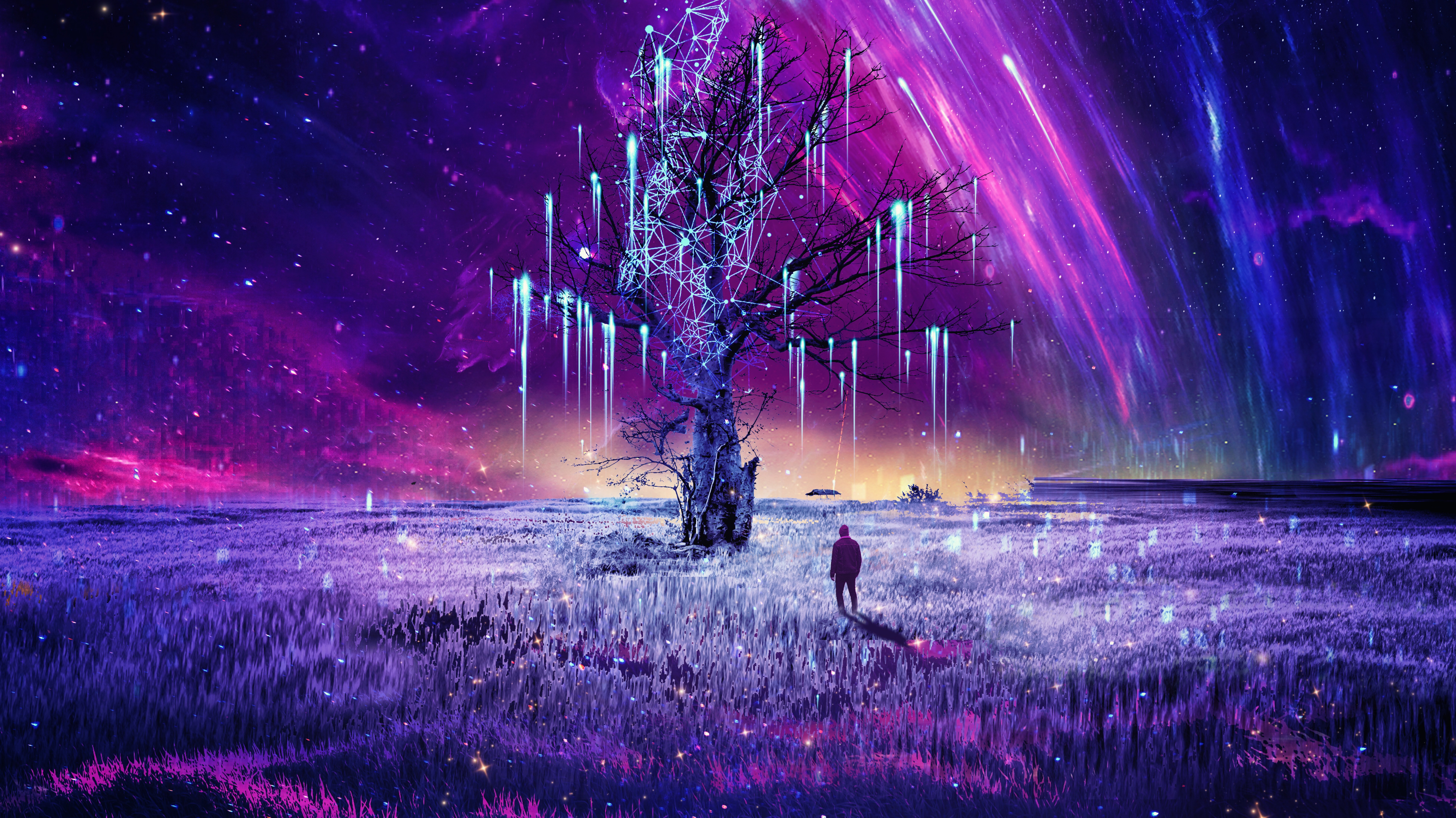 Mystic Wallpaper 4K, Surreal, Dream, Tree, Fantasy